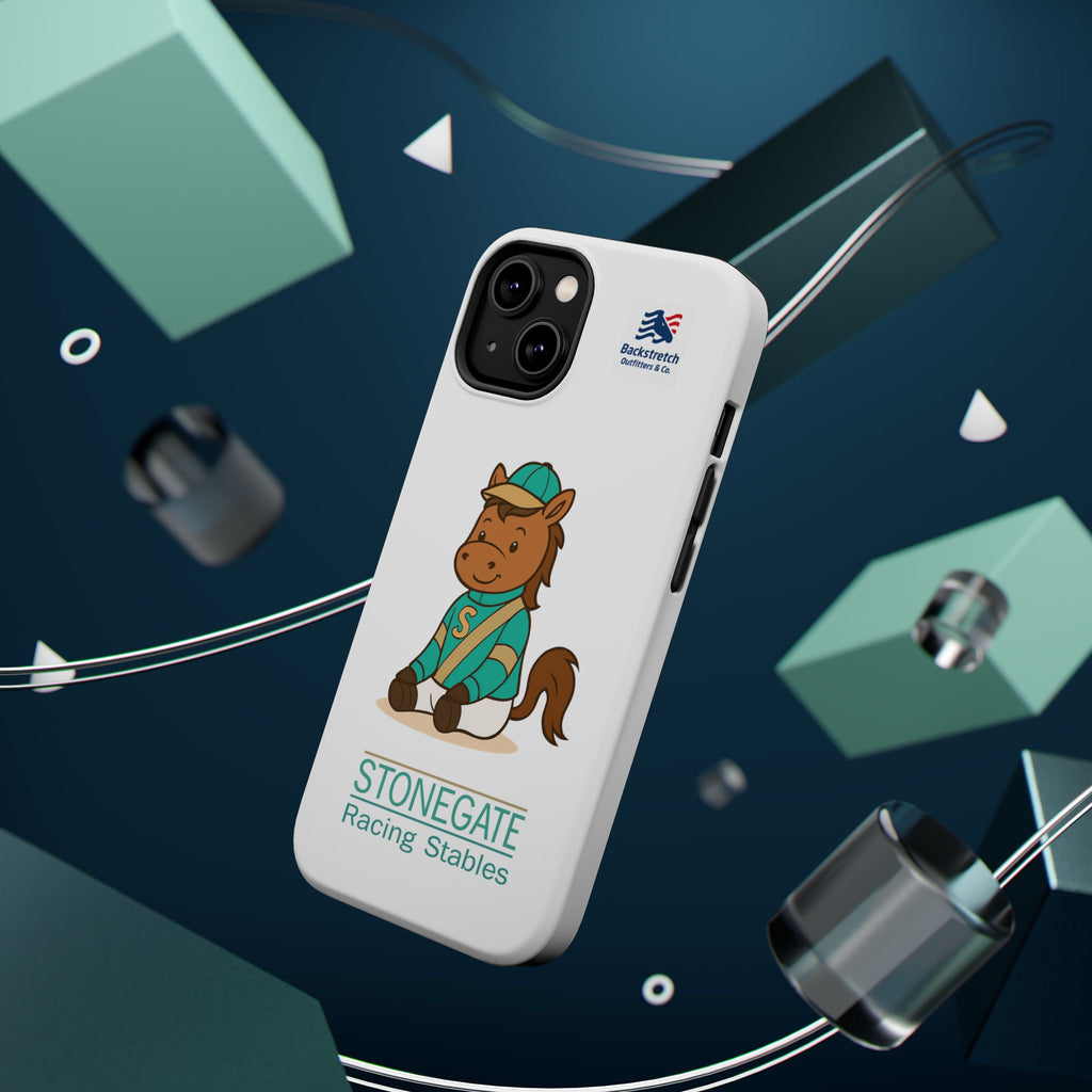 BSCO- Breezie Custom Jockey Silks Phone Case- Stonegate Racing Stables Magnetic Impact-Resistant Phone Case — Cute Jockey Horse Design