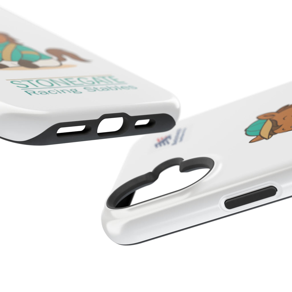 BSCO- Breezie Custom Jockey Silks Phone Case- Stonegate Racing Stables Magnetic Impact-Resistant Phone Case — Cute Jockey Horse Design