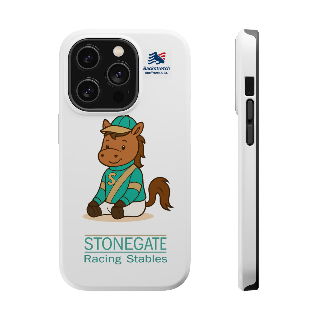 BSCO- Breezie Custom Jockey Silks Phone Case- Stonegate Racing Stables Magnetic Impact-Resistant Phone Case — Cute Jockey Horse Design