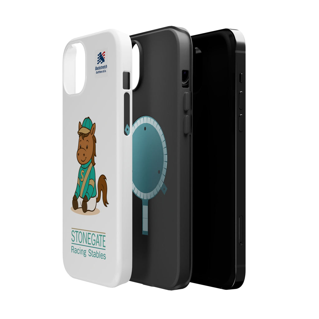 BSCO- Breezie Custom Jockey Silks Phone Case- Stonegate Racing Stables Magnetic Impact-Resistant Phone Case — Cute Jockey Horse Design