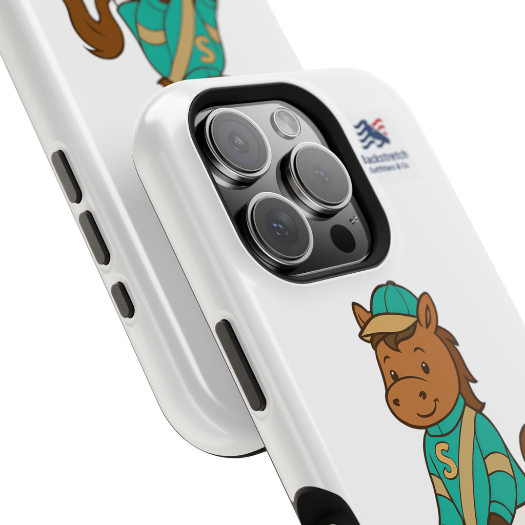 BSCO- Breezie Custom Jockey Silks Phone Case- Stonegate Racing Stables Magnetic Impact-Resistant Phone Case — Cute Jockey Horse Design