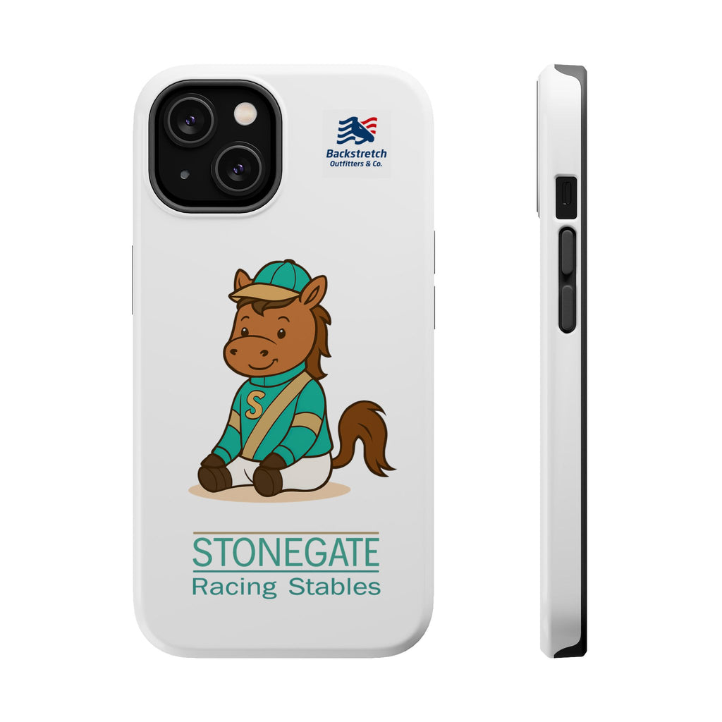 BSCO- Breezie Custom Jockey Silks Phone Case- Stonegate Racing Stables Magnetic Impact-Resistant Phone Case — Cute Jockey Horse Design