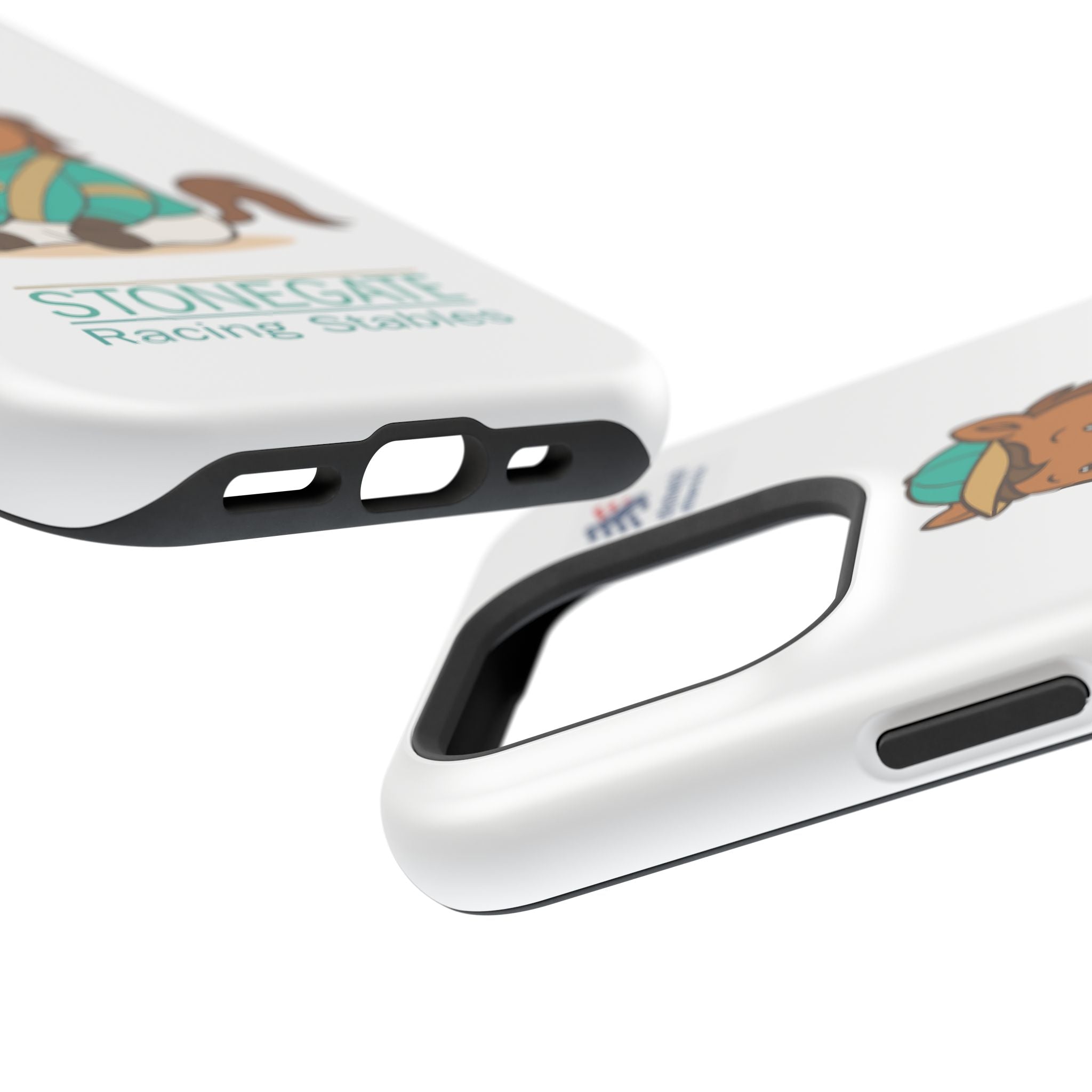 BSCO- Breezie Custom Jockey Silks Phone Case- Stonegate Racing Stables Magnetic Impact-Resistant Phone Case — Cute Jockey Horse Design