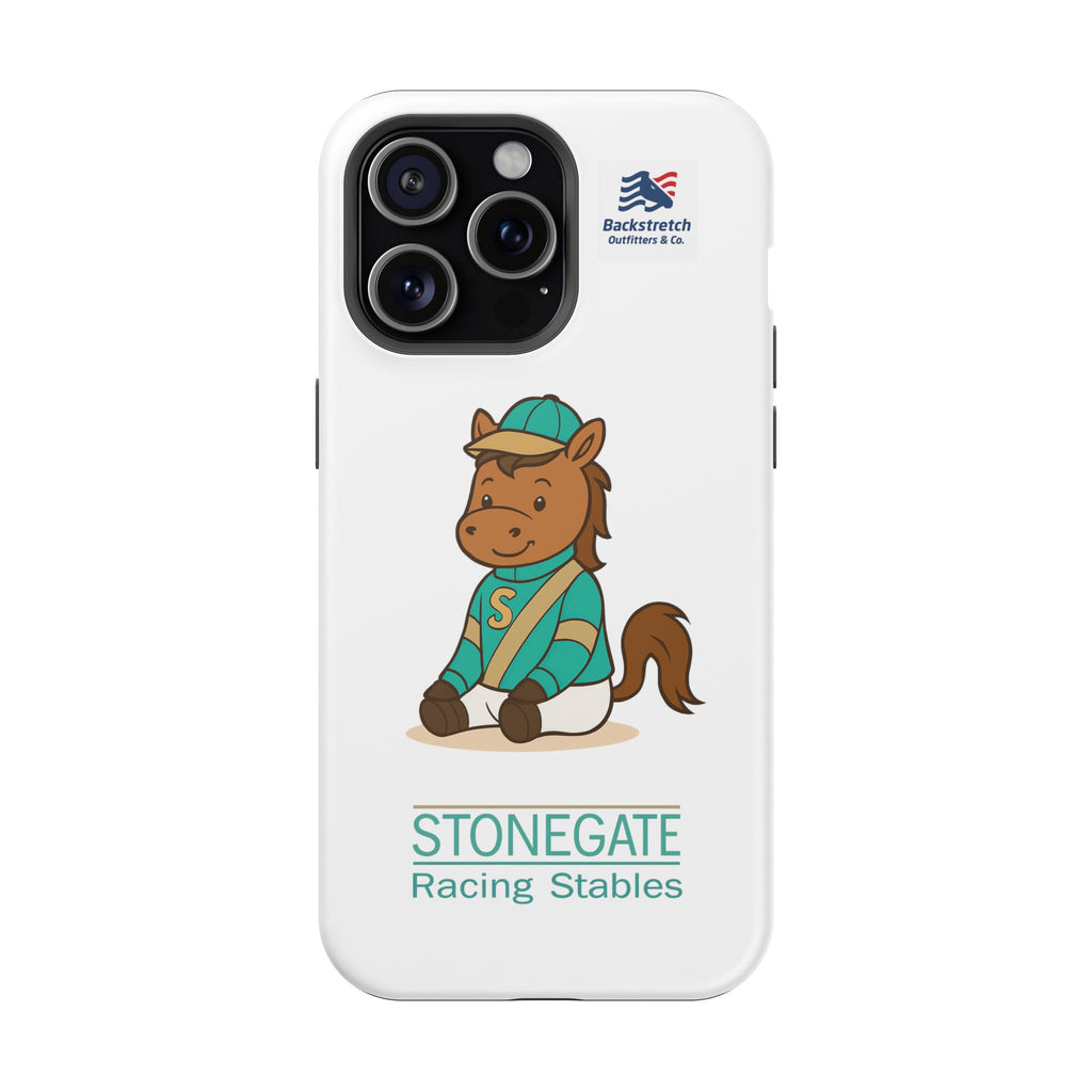 BSCO- Breezie Custom Jockey Silks Phone Case- Stonegate Racing Stables Magnetic Impact-Resistant Phone Case — Cute Jockey Horse Design