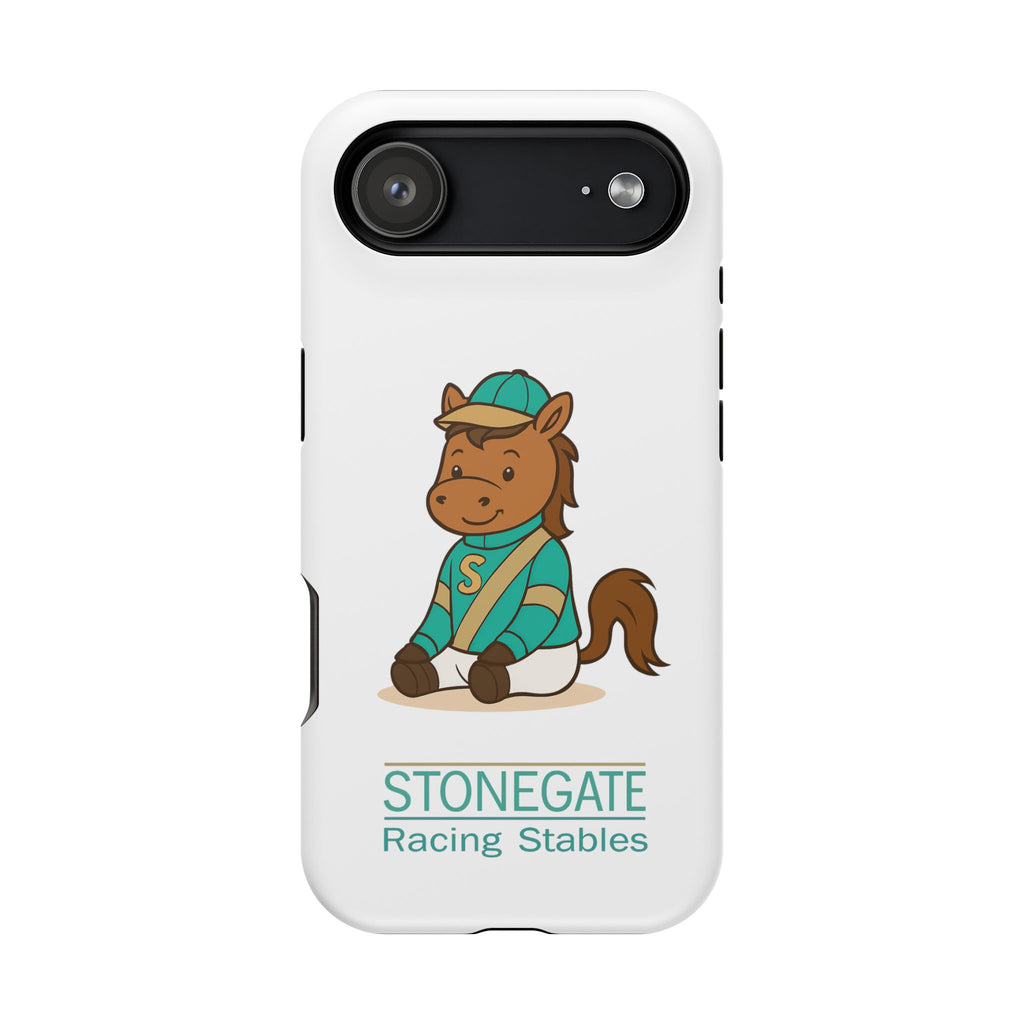 BSCO- Breezie Custom Jockey Silks Phone Case- Stonegate Racing Stables Magnetic Impact-Resistant Phone Case — Cute Jockey Horse Design
