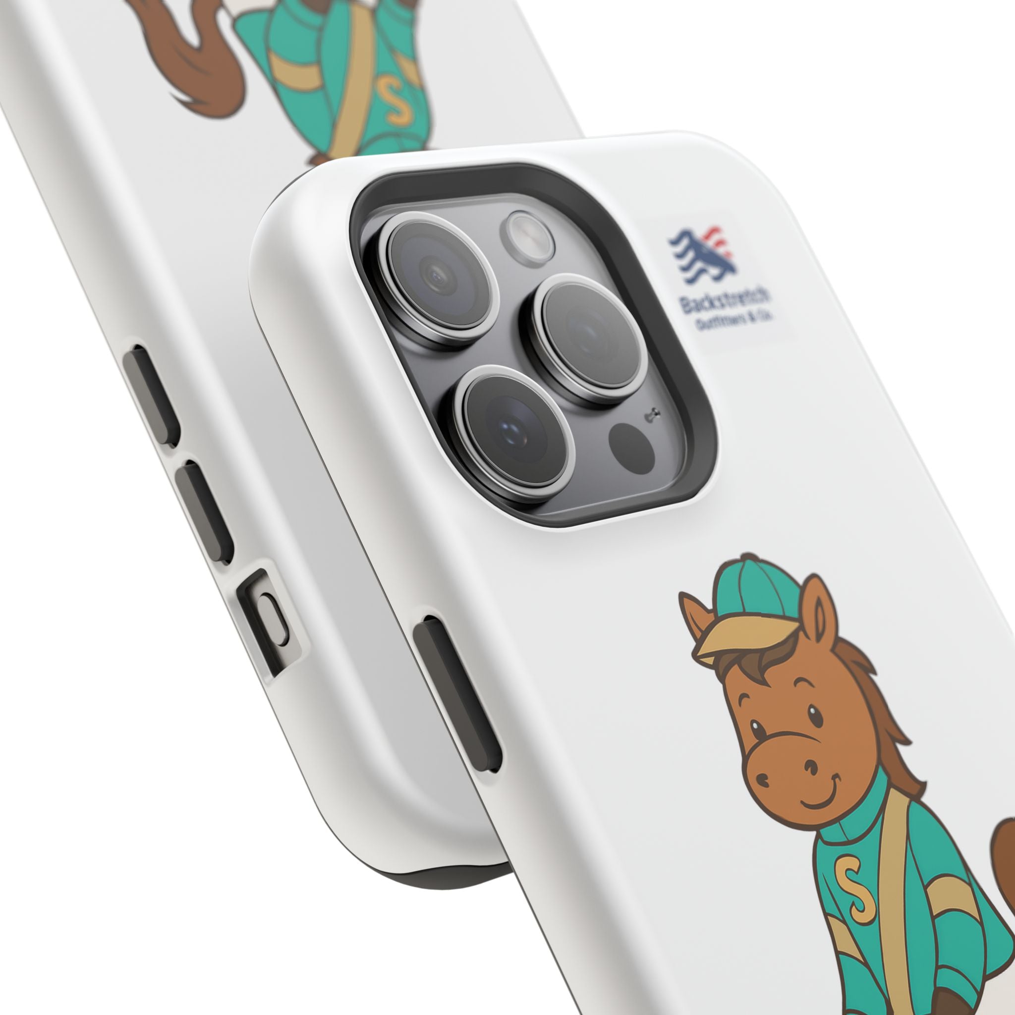 BSCO- Breezie Custom Jockey Silks Phone Case- Stonegate Racing Stables Magnetic Impact-Resistant Phone Case — Cute Jockey Horse Design