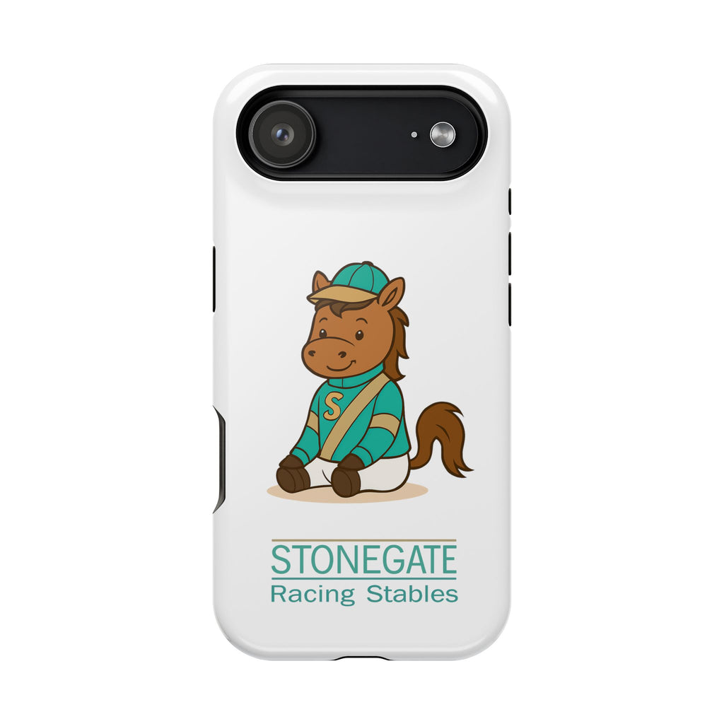 BSCO- Breezie Custom Jockey Silks Phone Case- Stonegate Racing Stables Magnetic Impact-Resistant Phone Case — Cute Jockey Horse Design
