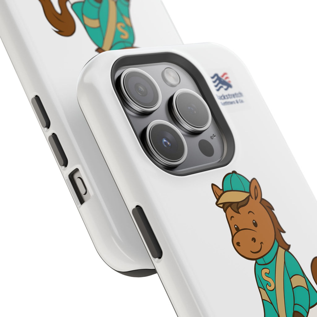 BSCO- Breezie Custom Jockey Silks Phone Case- Stonegate Racing Stables Magnetic Impact-Resistant Phone Case — Cute Jockey Horse Design