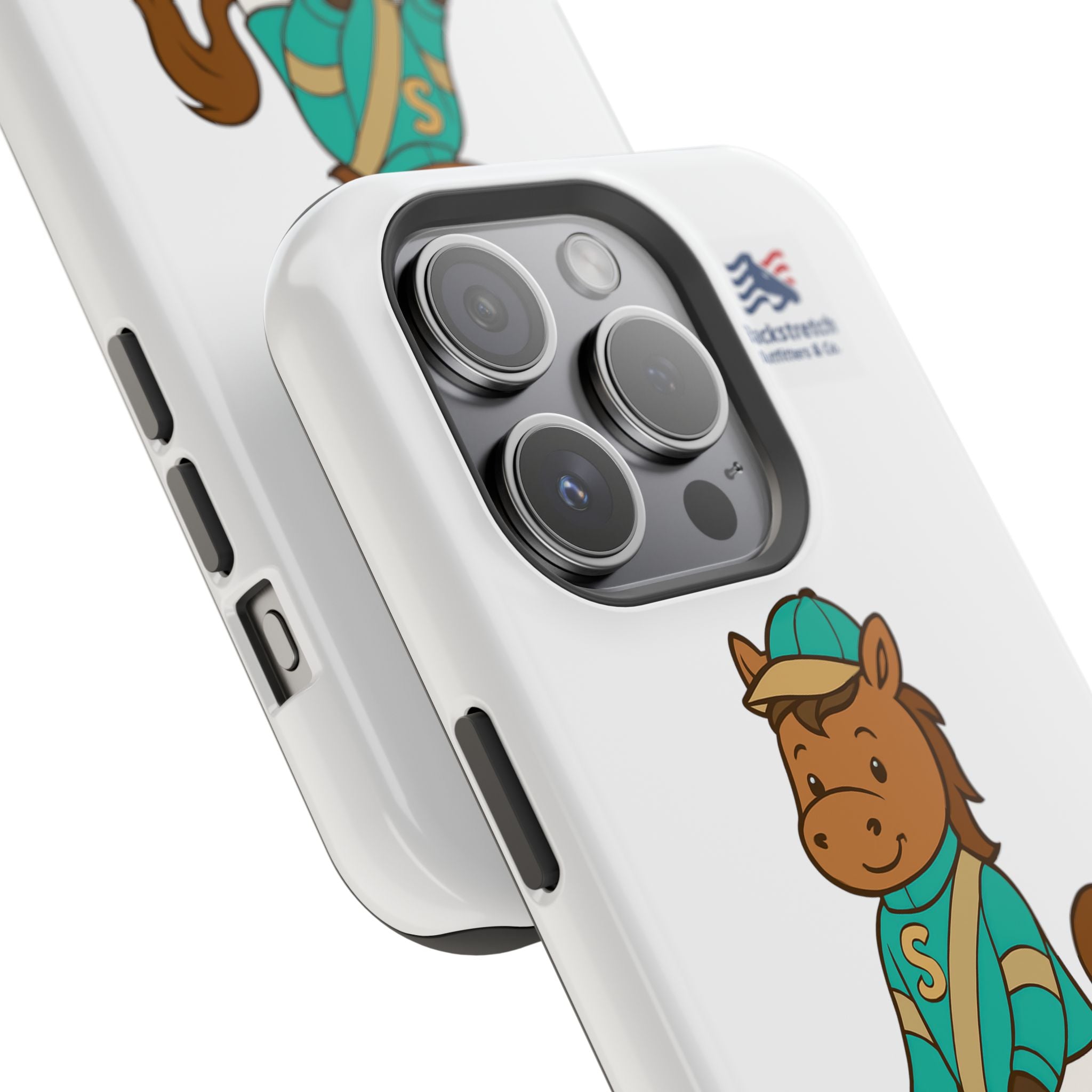 BSCO- Breezie Custom Jockey Silks Phone Case- Stonegate Racing Stables Magnetic Impact-Resistant Phone Case — Cute Jockey Horse Design