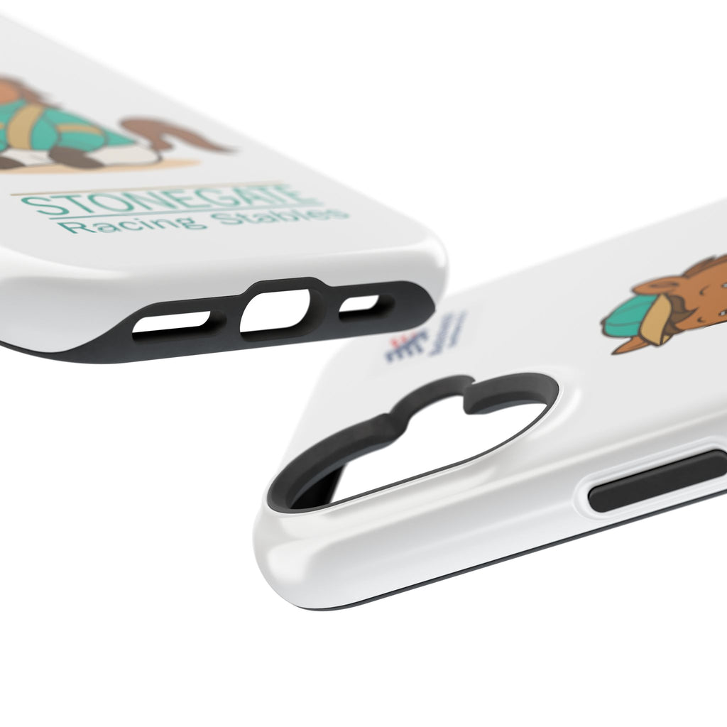 BSCO- Breezie Custom Jockey Silks Phone Case- Stonegate Racing Stables Magnetic Impact-Resistant Phone Case — Cute Jockey Horse Design