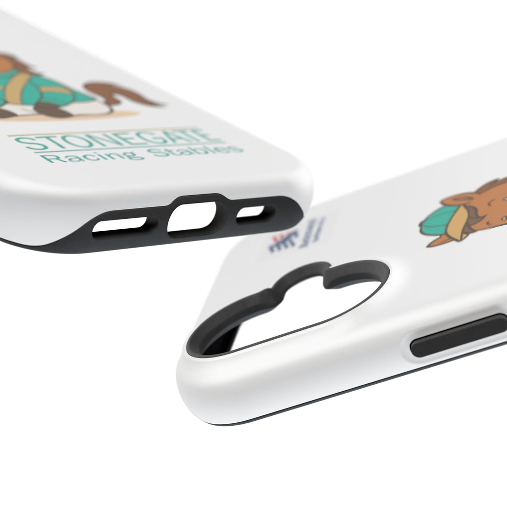 BSCO- Breezie Custom Jockey Silks Phone Case- Stonegate Racing Stables Magnetic Impact-Resistant Phone Case — Cute Jockey Horse Design