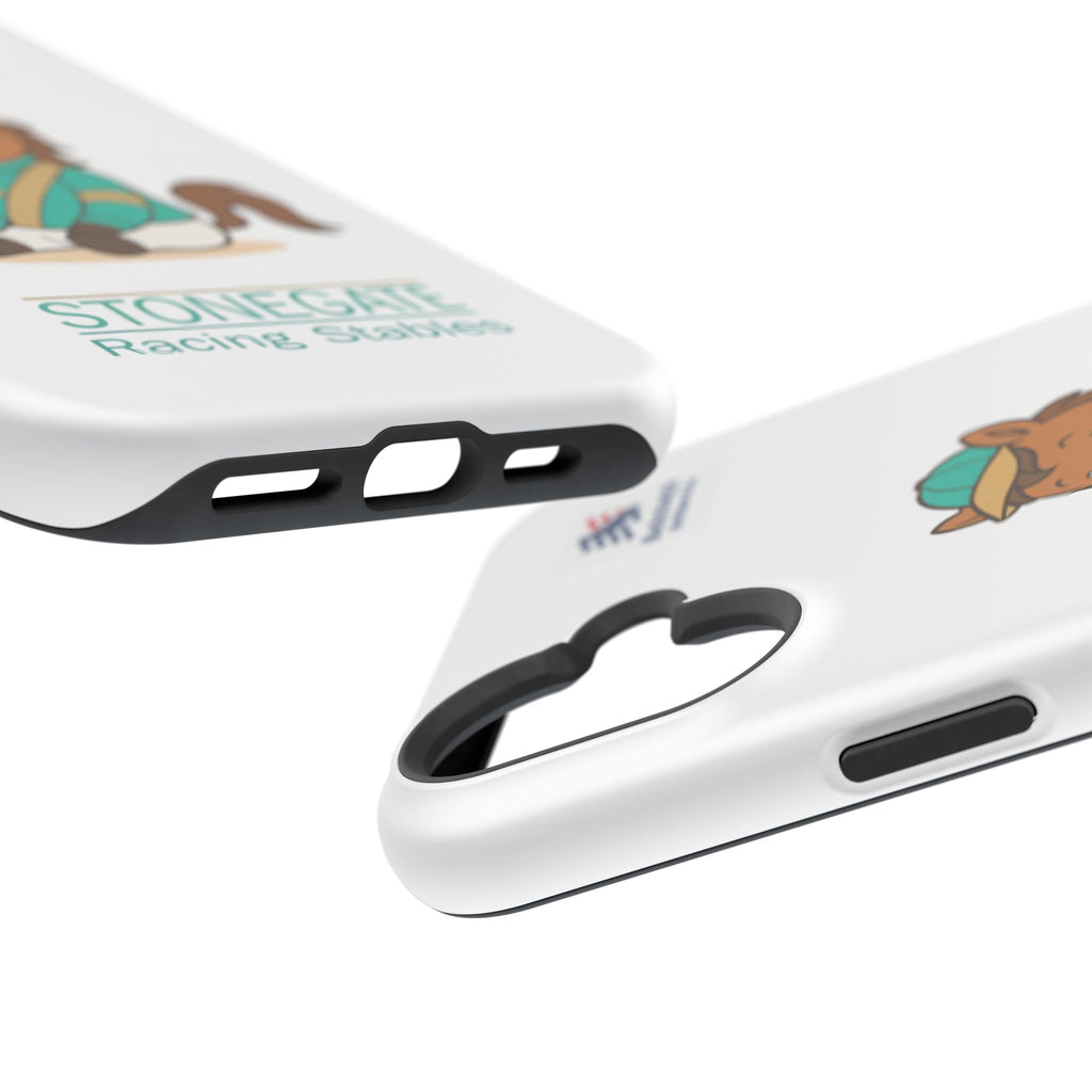 BSCO- Breezie Custom Jockey Silks Phone Case- Stonegate Racing Stables Magnetic Impact-Resistant Phone Case — Cute Jockey Horse Design
