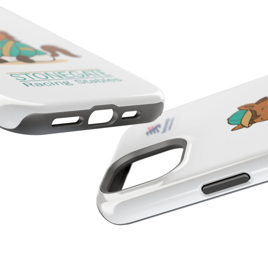 BSCO- Breezie Custom Jockey Silks Phone Case- Stonegate Racing Stables Magnetic Impact-Resistant Phone Case — Cute Jockey Horse Design