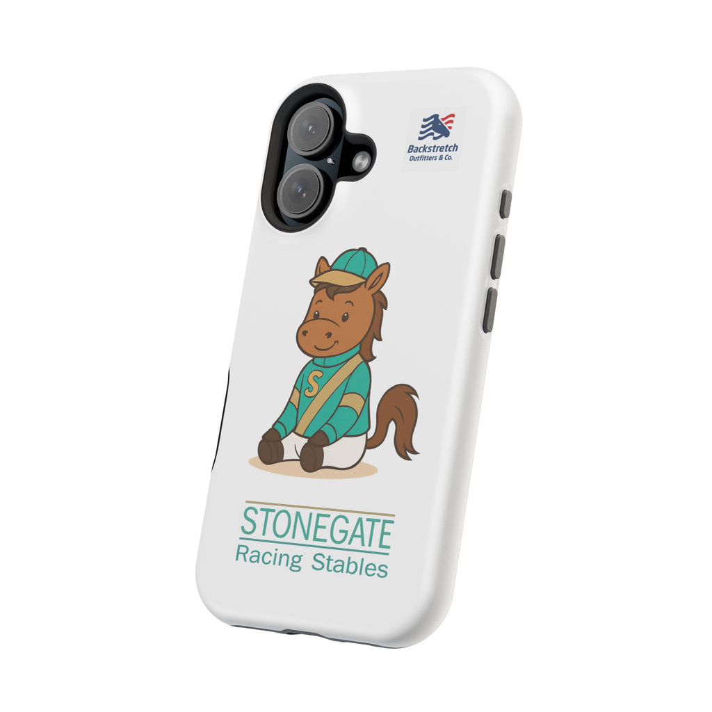 BSCO- Breezie Custom Jockey Silks Phone Case- Stonegate Racing Stables Magnetic Impact-Resistant Phone Case — Cute Jockey Horse Design