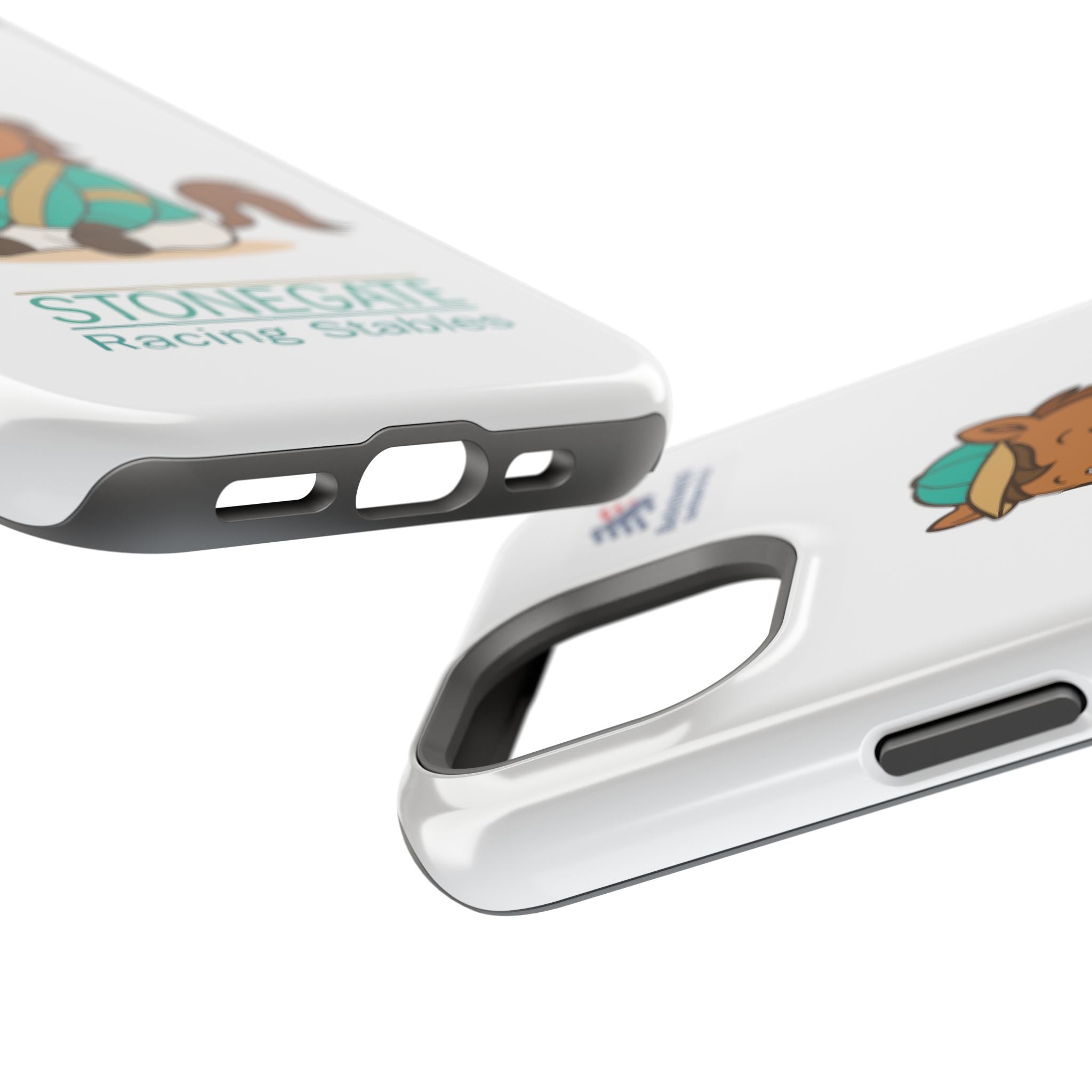 BSCO- Breezie Custom Jockey Silks Phone Case- Stonegate Racing Stables Magnetic Impact-Resistant Phone Case — Cute Jockey Horse Design