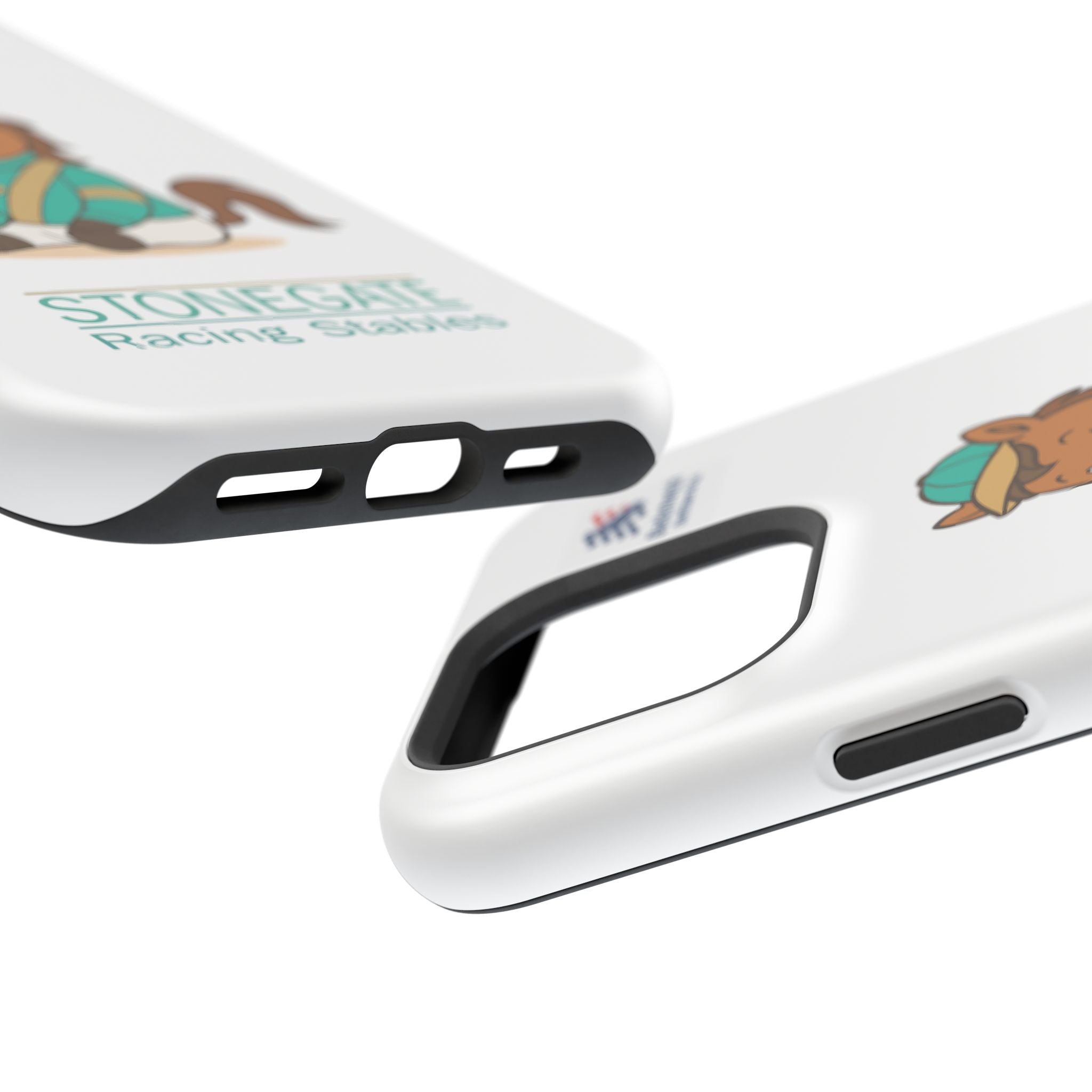 BSCO- Breezie Custom Jockey Silks Phone Case- Stonegate Racing Stables Magnetic Impact-Resistant Phone Case — Cute Jockey Horse Design