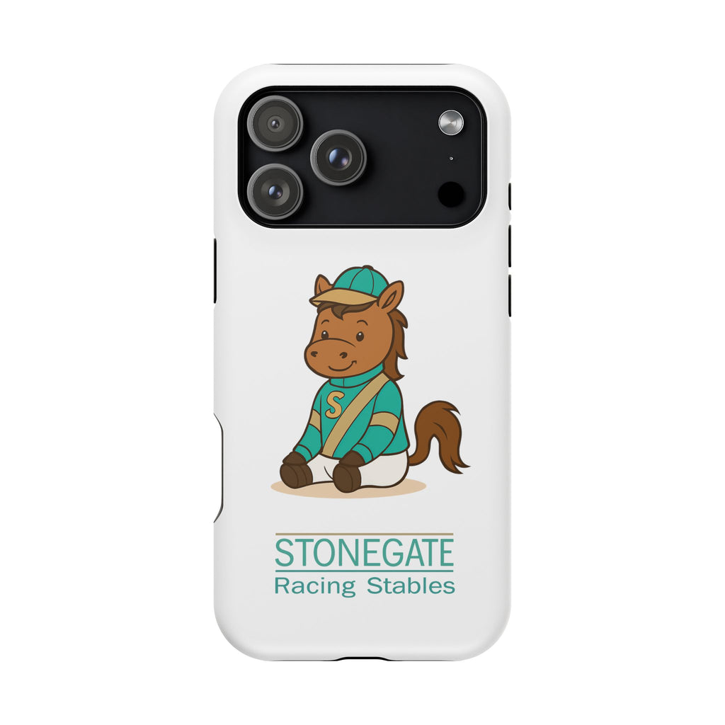 BSCO- Breezie Custom Jockey Silks Phone Case- Stonegate Racing Stables Magnetic Impact-Resistant Phone Case — Cute Jockey Horse Design