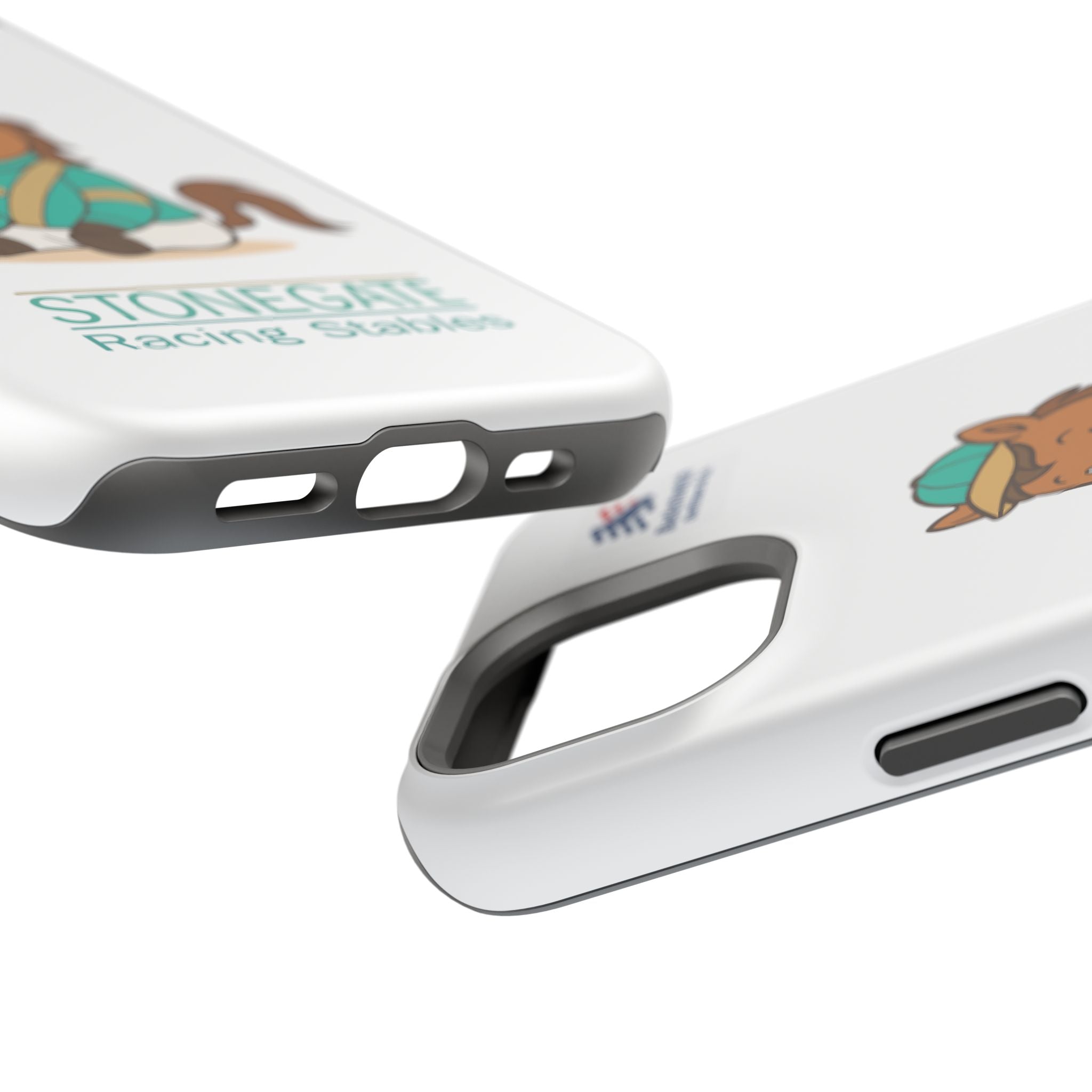 BSCO- Breezie Custom Jockey Silks Phone Case- Stonegate Racing Stables Magnetic Impact-Resistant Phone Case — Cute Jockey Horse Design