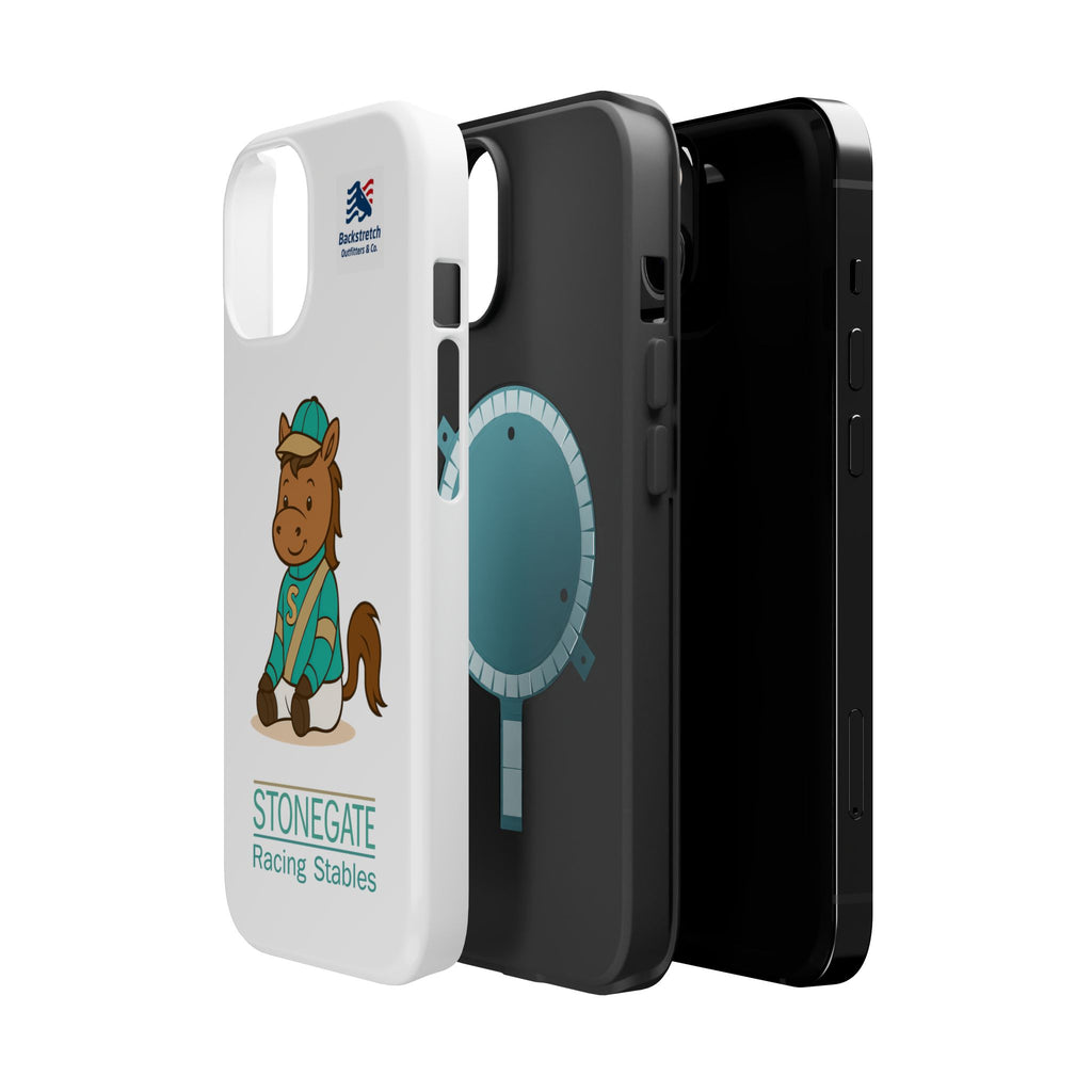 BSCO- Breezie Custom Jockey Silks Phone Case- Stonegate Racing Stables Magnetic Impact-Resistant Phone Case — Cute Jockey Horse Design
