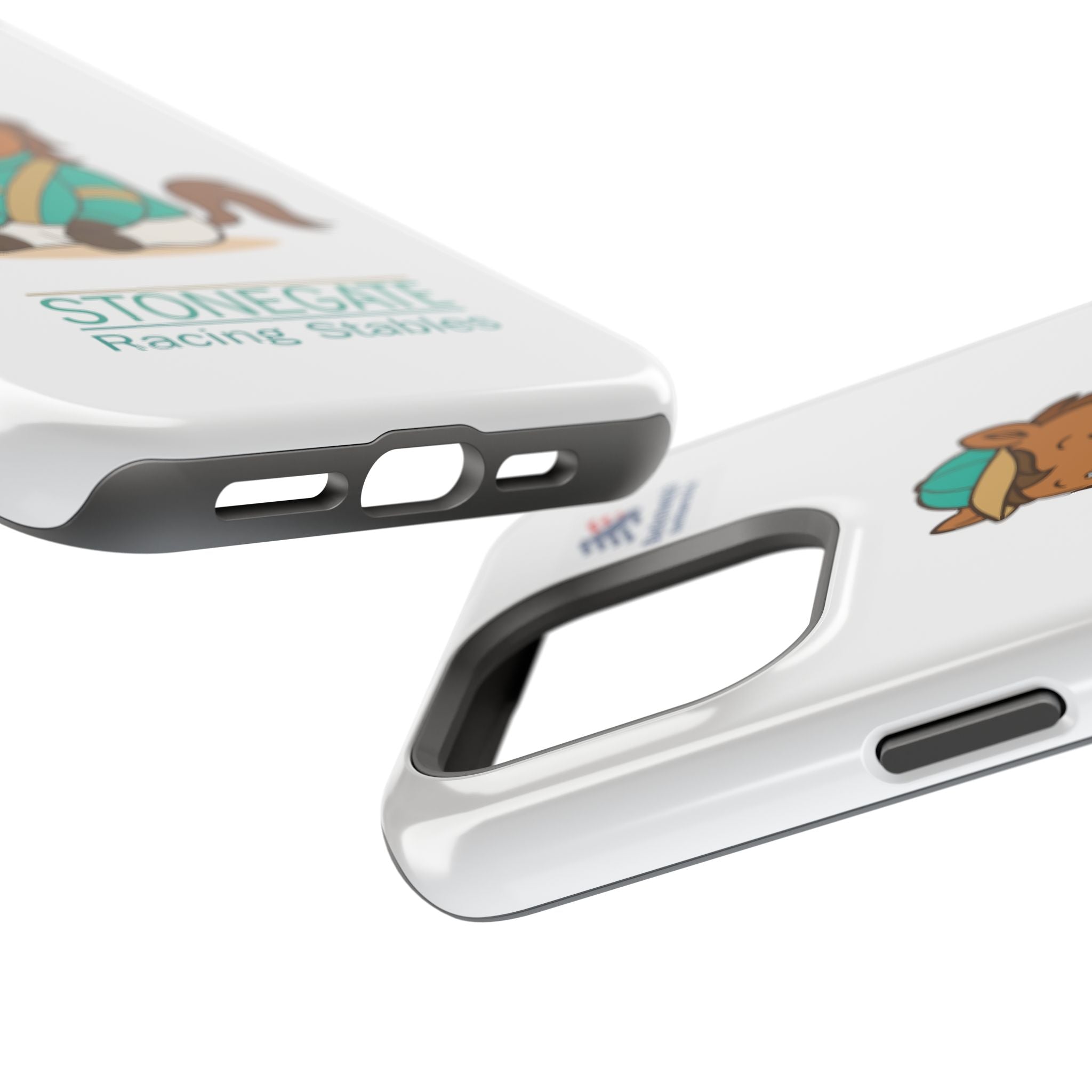 BSCO- Breezie Custom Jockey Silks Phone Case- Stonegate Racing Stables Magnetic Impact-Resistant Phone Case — Cute Jockey Horse Design