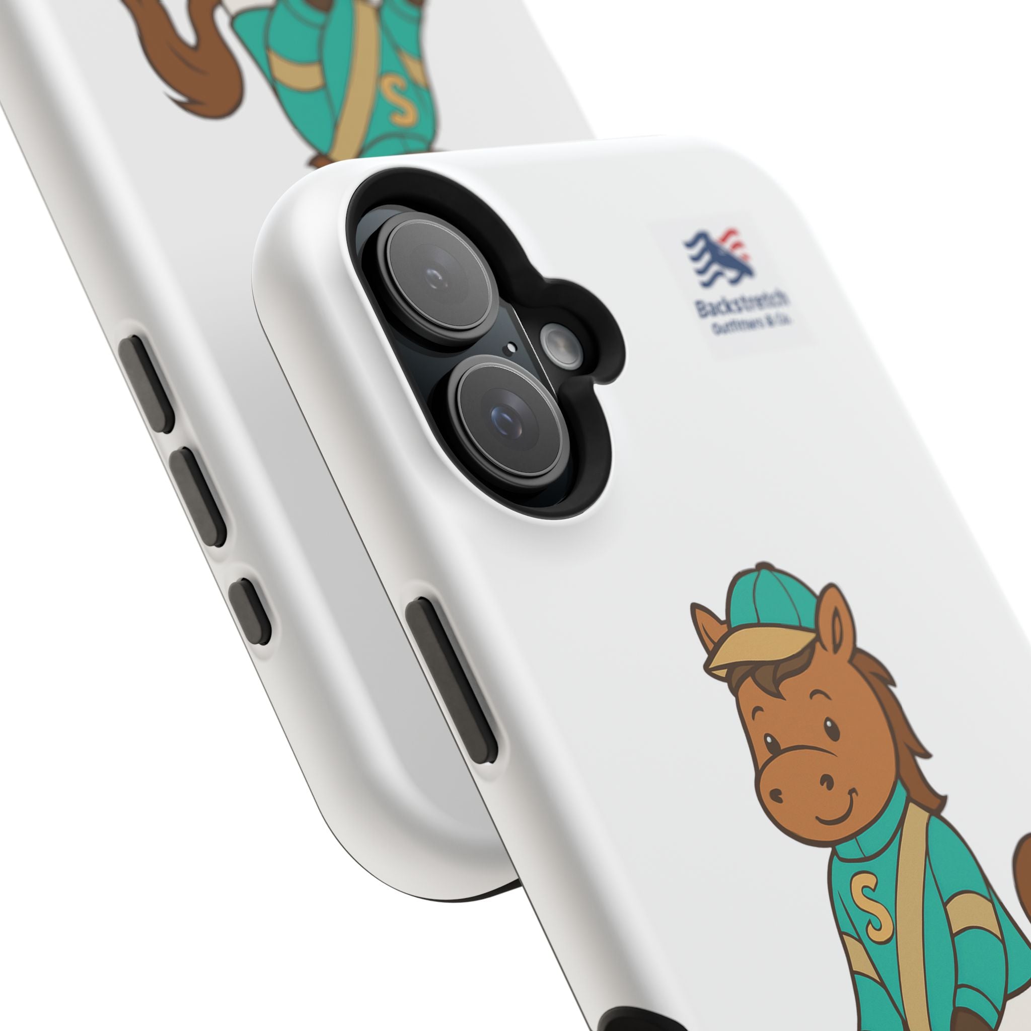BSCO- Breezie Custom Jockey Silks Phone Case- Stonegate Racing Stables Magnetic Impact-Resistant Phone Case — Cute Jockey Horse Design