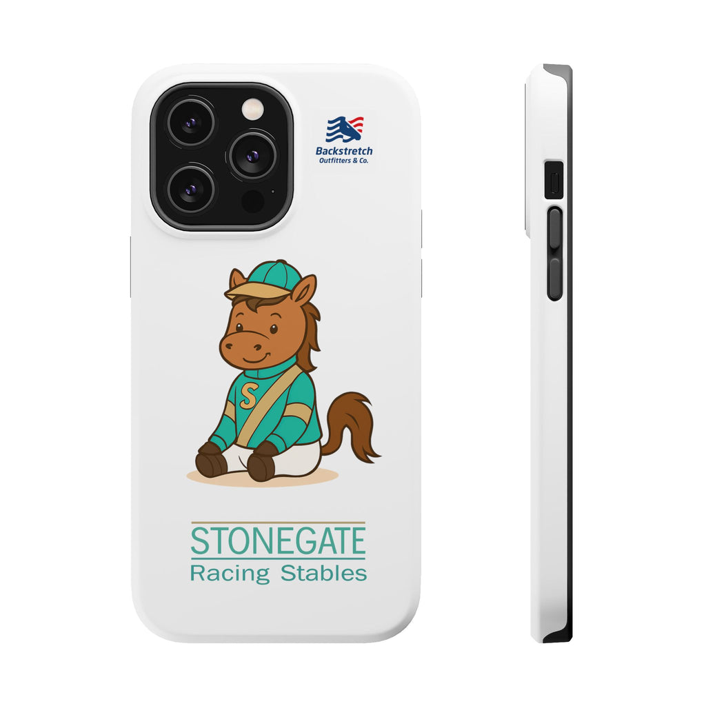 BSCO- Breezie Custom Jockey Silks Phone Case- Stonegate Racing Stables Magnetic Impact-Resistant Phone Case — Cute Jockey Horse Design