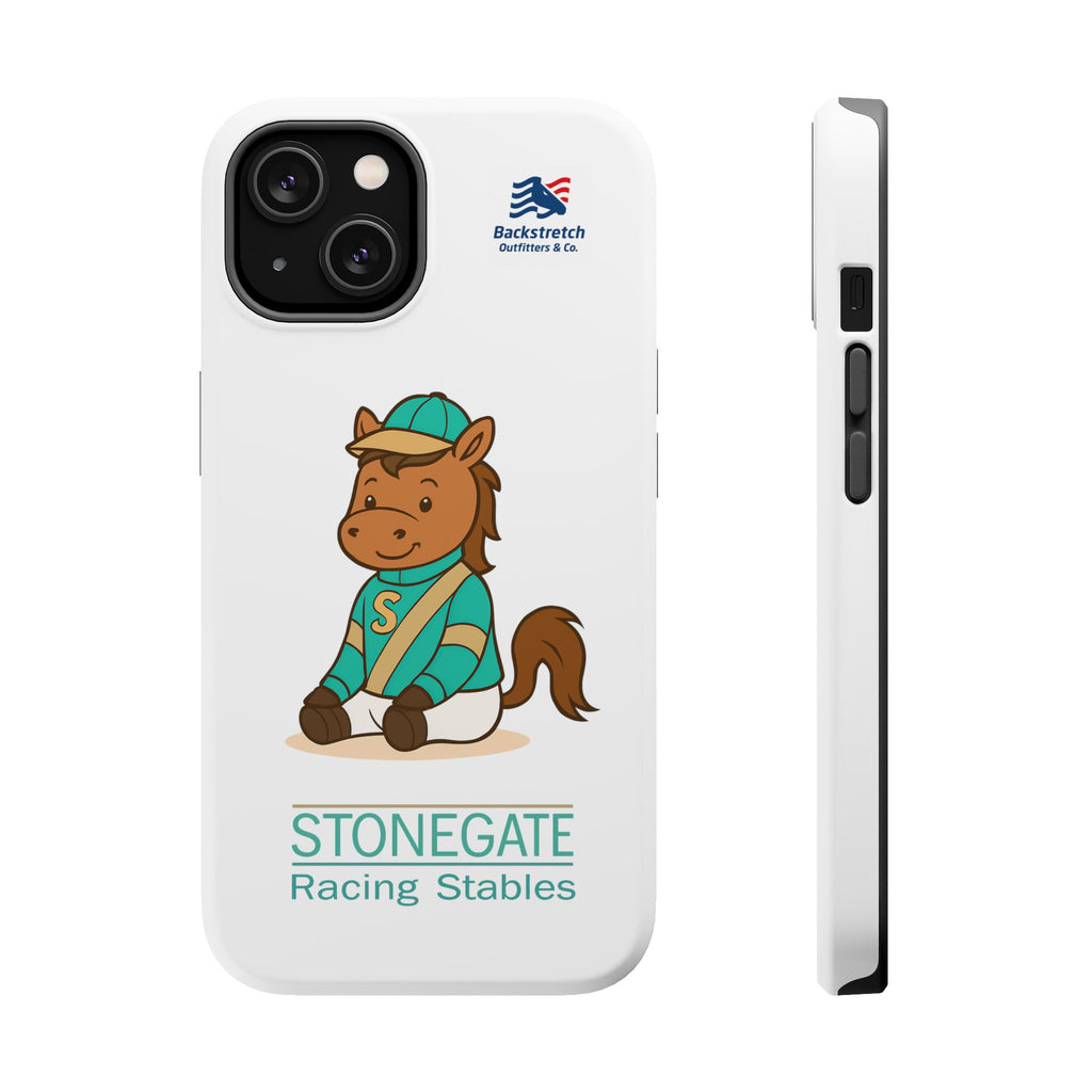 BSCO- Breezie Custom Jockey Silks Phone Case- Stonegate Racing Stables Magnetic Impact-Resistant Phone Case — Cute Jockey Horse Design