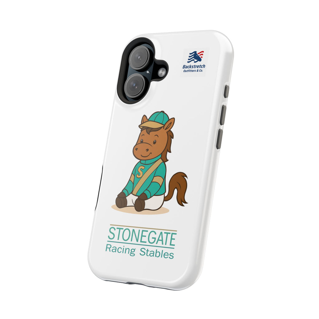 BSCO- Breezie Custom Jockey Silks Phone Case- Stonegate Racing Stables Magnetic Impact-Resistant Phone Case — Cute Jockey Horse Design