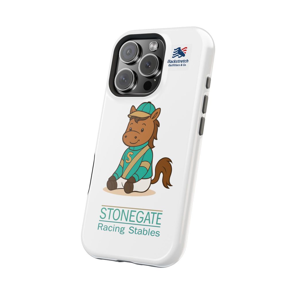 BSCO- Breezie Custom Jockey Silks Phone Case- Stonegate Racing Stables Magnetic Impact-Resistant Phone Case — Cute Jockey Horse Design
