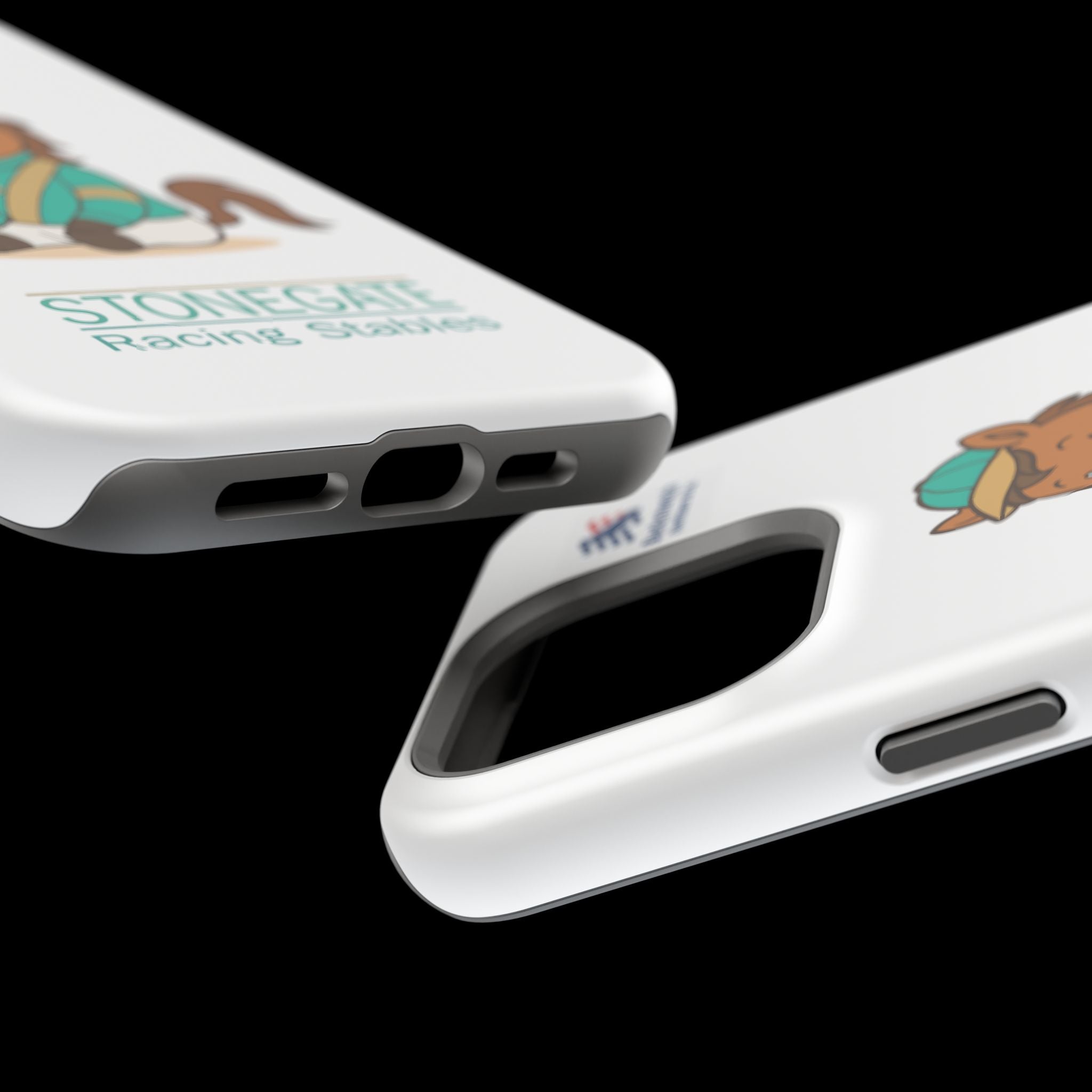 BSCO- Breezie Custom Jockey Silks Phone Case- Stonegate Racing Stables Magnetic Impact-Resistant Phone Case — Cute Jockey Horse Design