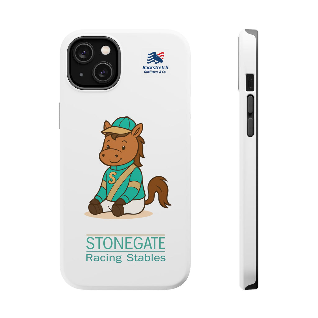 BSCO- Breezie Custom Jockey Silks Phone Case- Stonegate Racing Stables Magnetic Impact-Resistant Phone Case — Cute Jockey Horse Design
