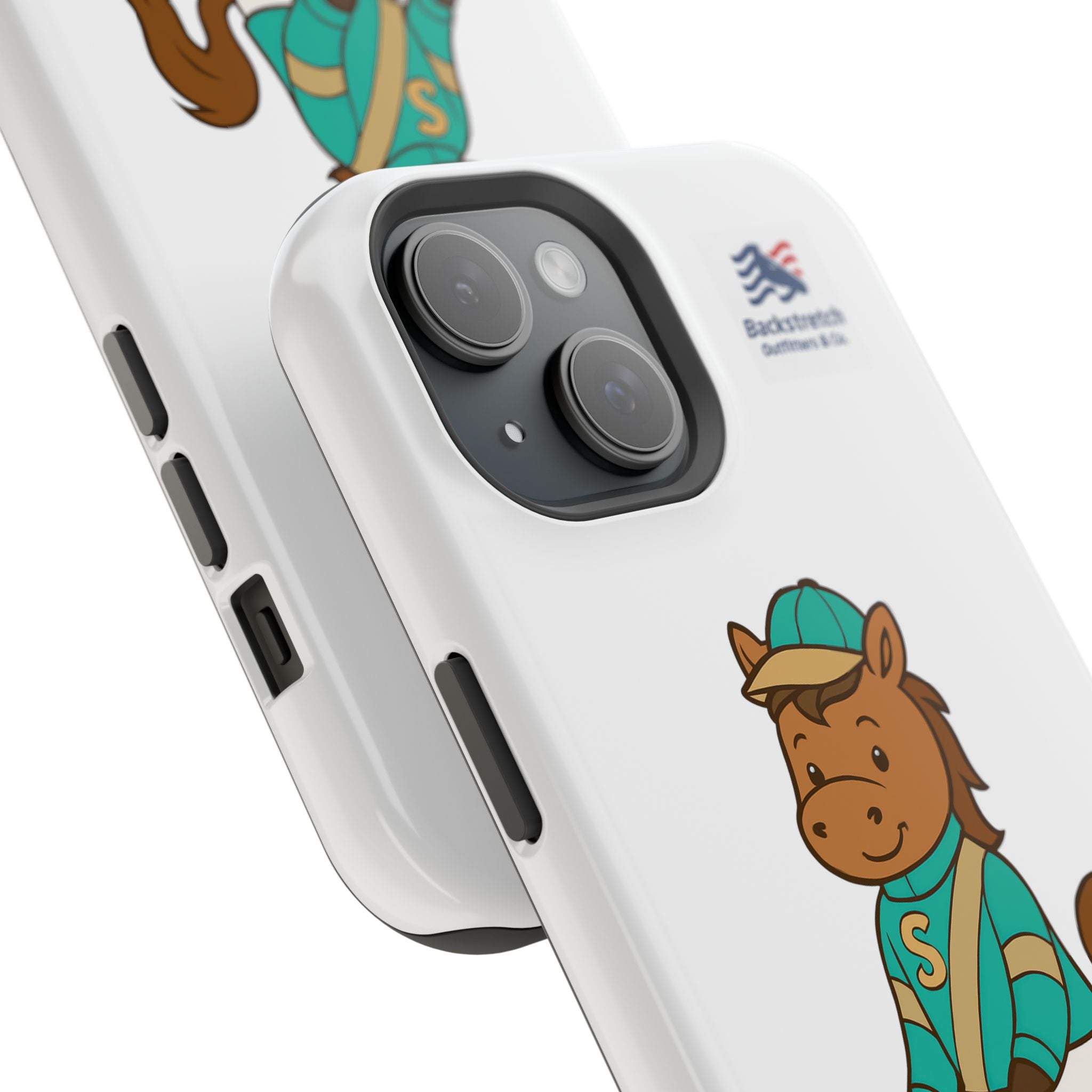 BSCO- Breezie Custom Jockey Silks Phone Case- Stonegate Racing Stables Magnetic Impact-Resistant Phone Case — Cute Jockey Horse Design