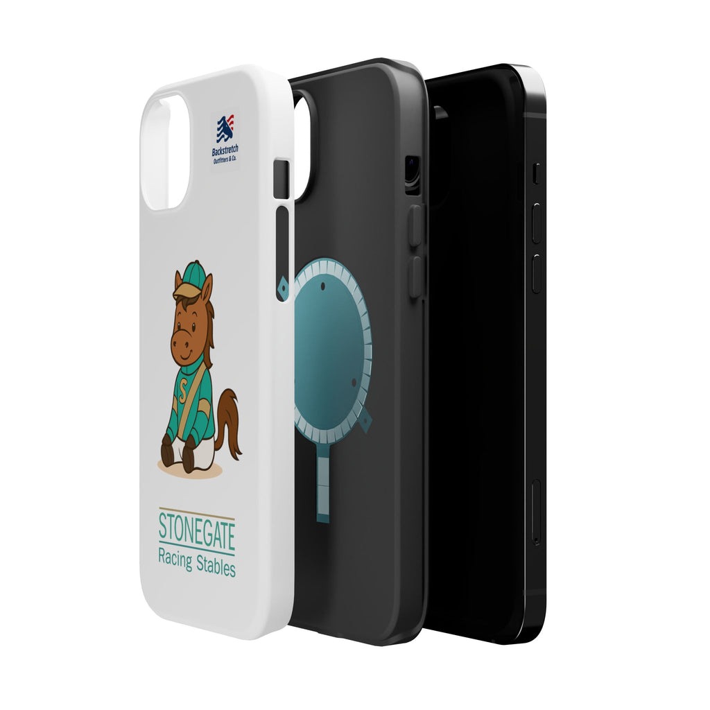 BSCO- Breezie Custom Jockey Silks Phone Case- Stonegate Racing Stables Magnetic Impact-Resistant Phone Case — Cute Jockey Horse Design