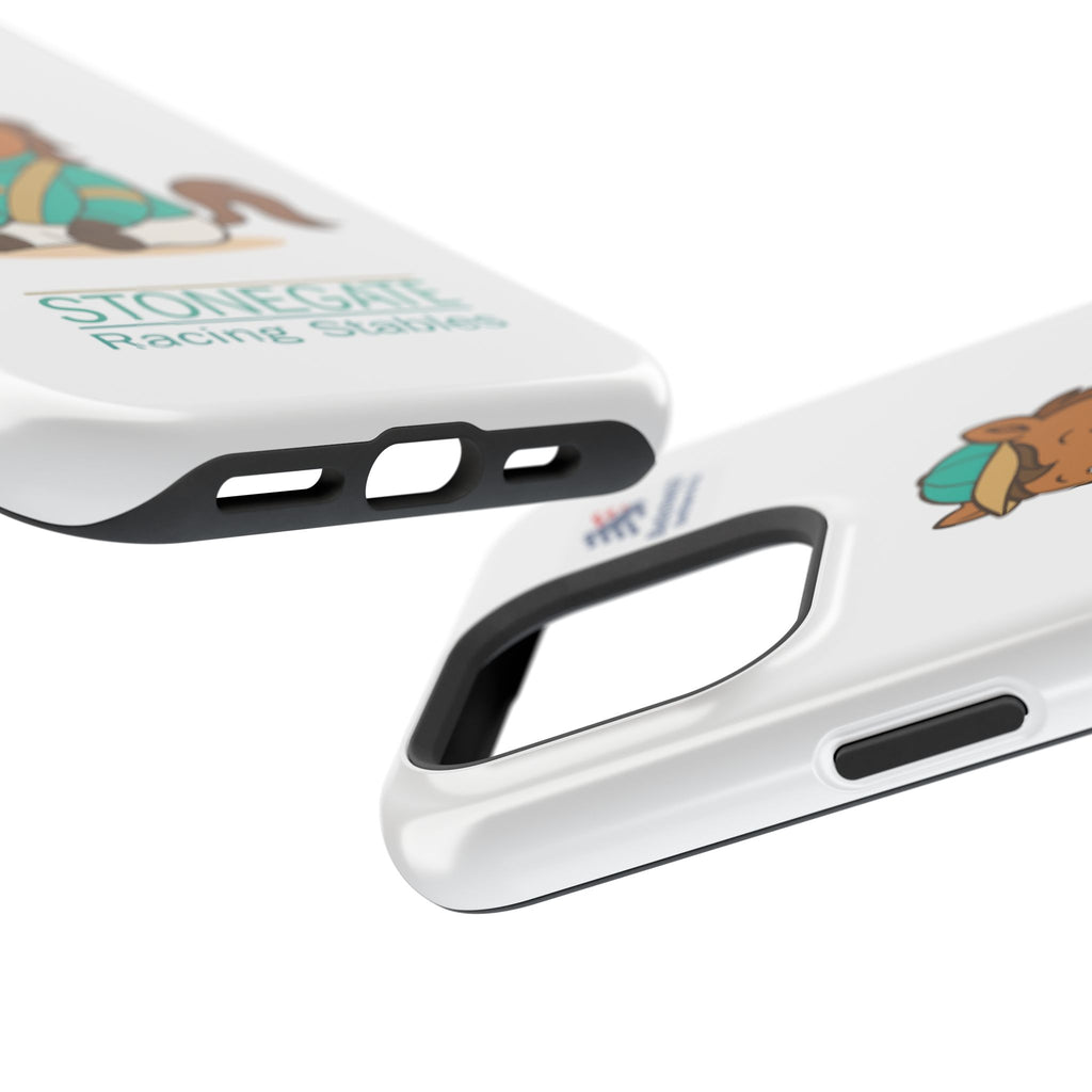 BSCO- Breezie Custom Jockey Silks Phone Case- Stonegate Racing Stables Magnetic Impact-Resistant Phone Case — Cute Jockey Horse Design