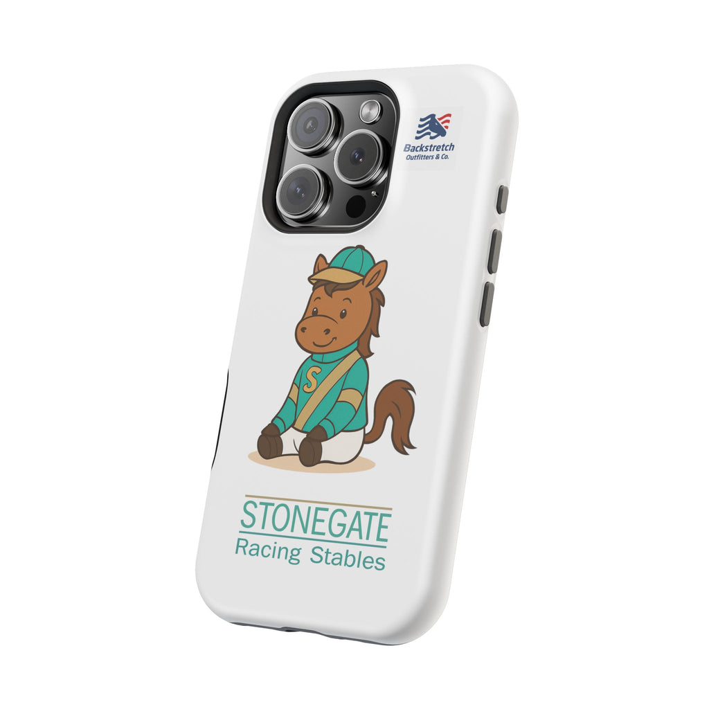 BSCO- Breezie Custom Jockey Silks Phone Case- Stonegate Racing Stables Magnetic Impact-Resistant Phone Case — Cute Jockey Horse Design