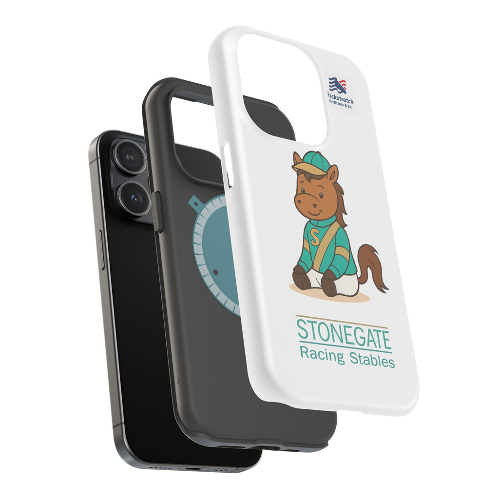 BSCO- Breezie Custom Jockey Silks Phone Case- Stonegate Racing Stables Magnetic Impact-Resistant Phone Case — Cute Jockey Horse Design