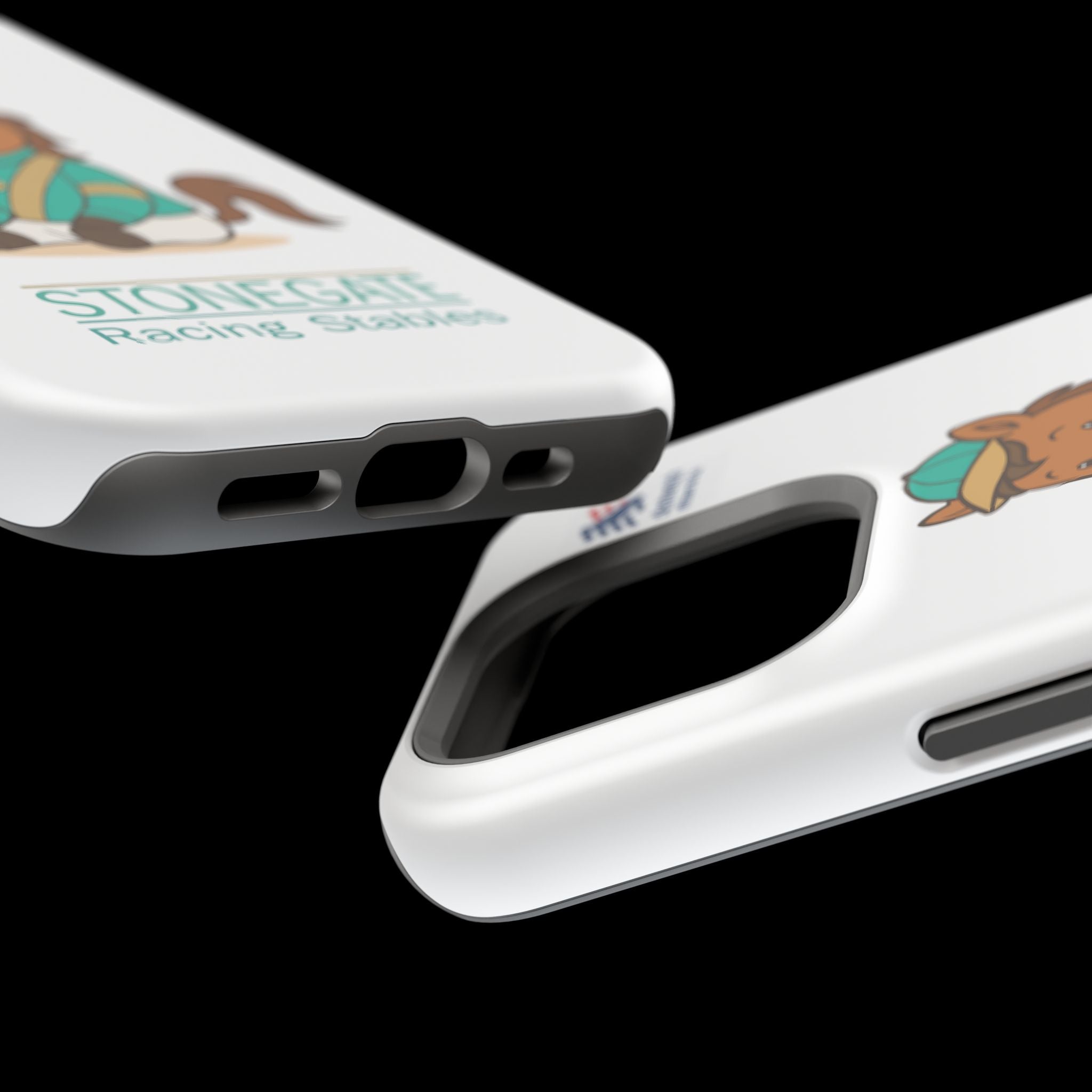 BSCO- Breezie Custom Jockey Silks Phone Case- Stonegate Racing Stables Magnetic Impact-Resistant Phone Case — Cute Jockey Horse Design