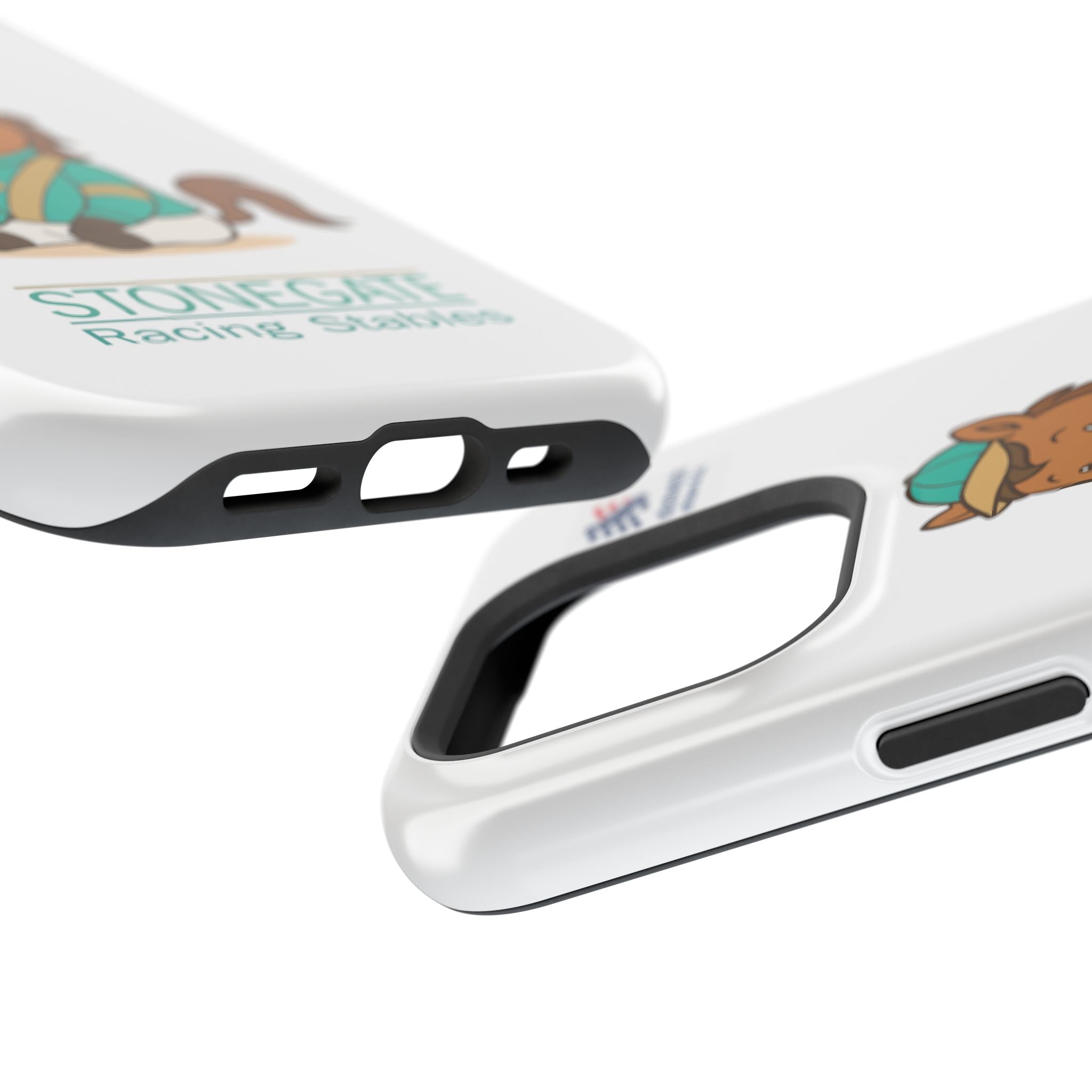 BSCO- Breezie Custom Jockey Silks Phone Case- Stonegate Racing Stables Magnetic Impact-Resistant Phone Case — Cute Jockey Horse Design