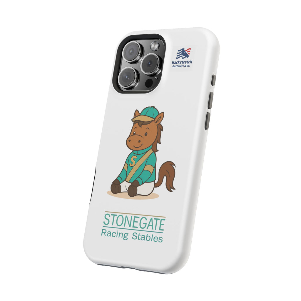 BSCO- Breezie Custom Jockey Silks Phone Case- Stonegate Racing Stables Magnetic Impact-Resistant Phone Case — Cute Jockey Horse Design