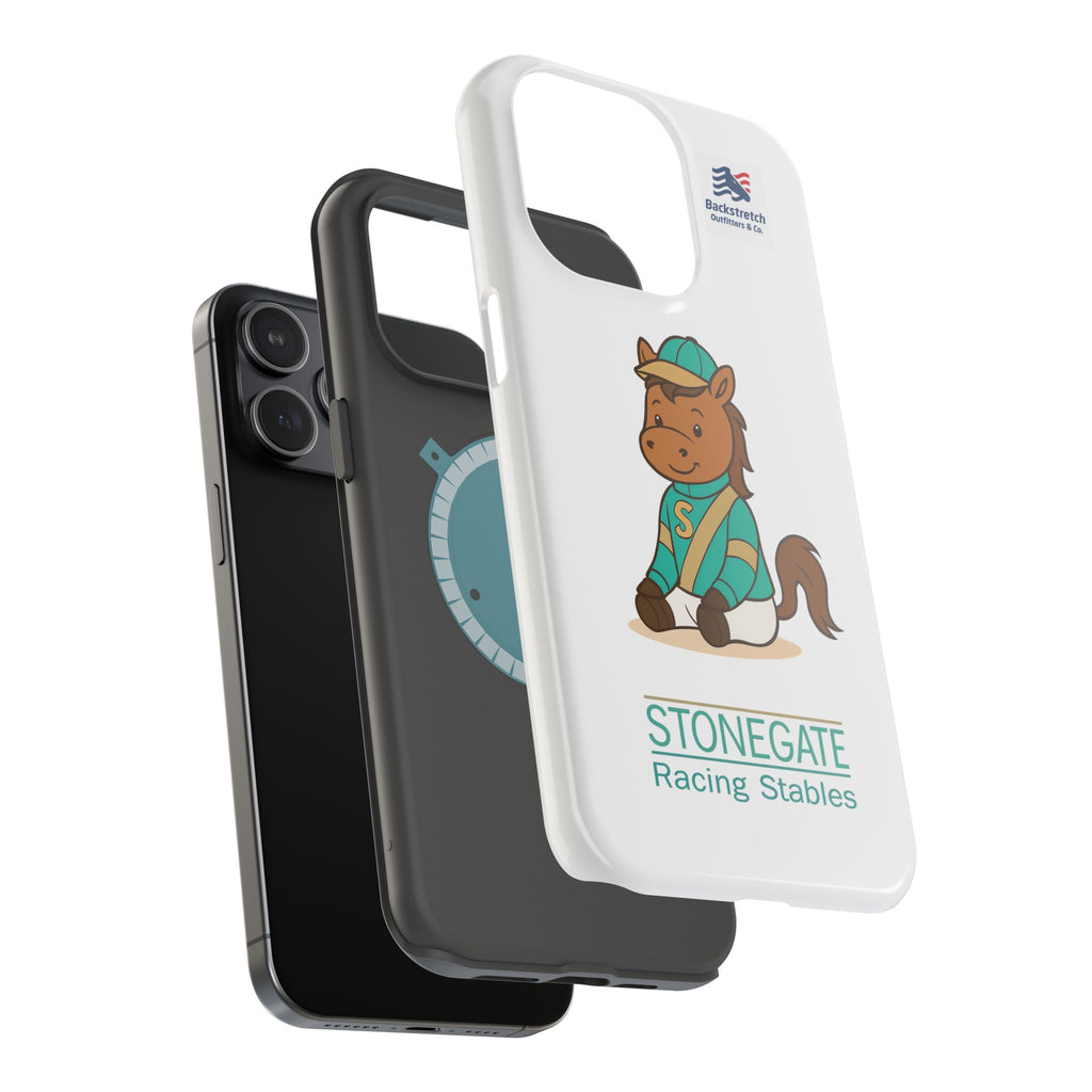 BSCO- Breezie Custom Jockey Silks Phone Case- Stonegate Racing Stables Magnetic Impact-Resistant Phone Case — Cute Jockey Horse Design