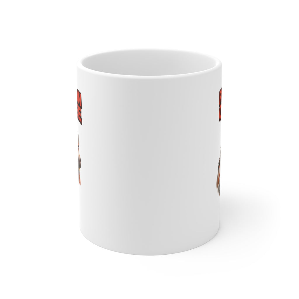 Coffee Horse Mug — "Runs On Coffee" 11oz Ceramic Coffee Cup