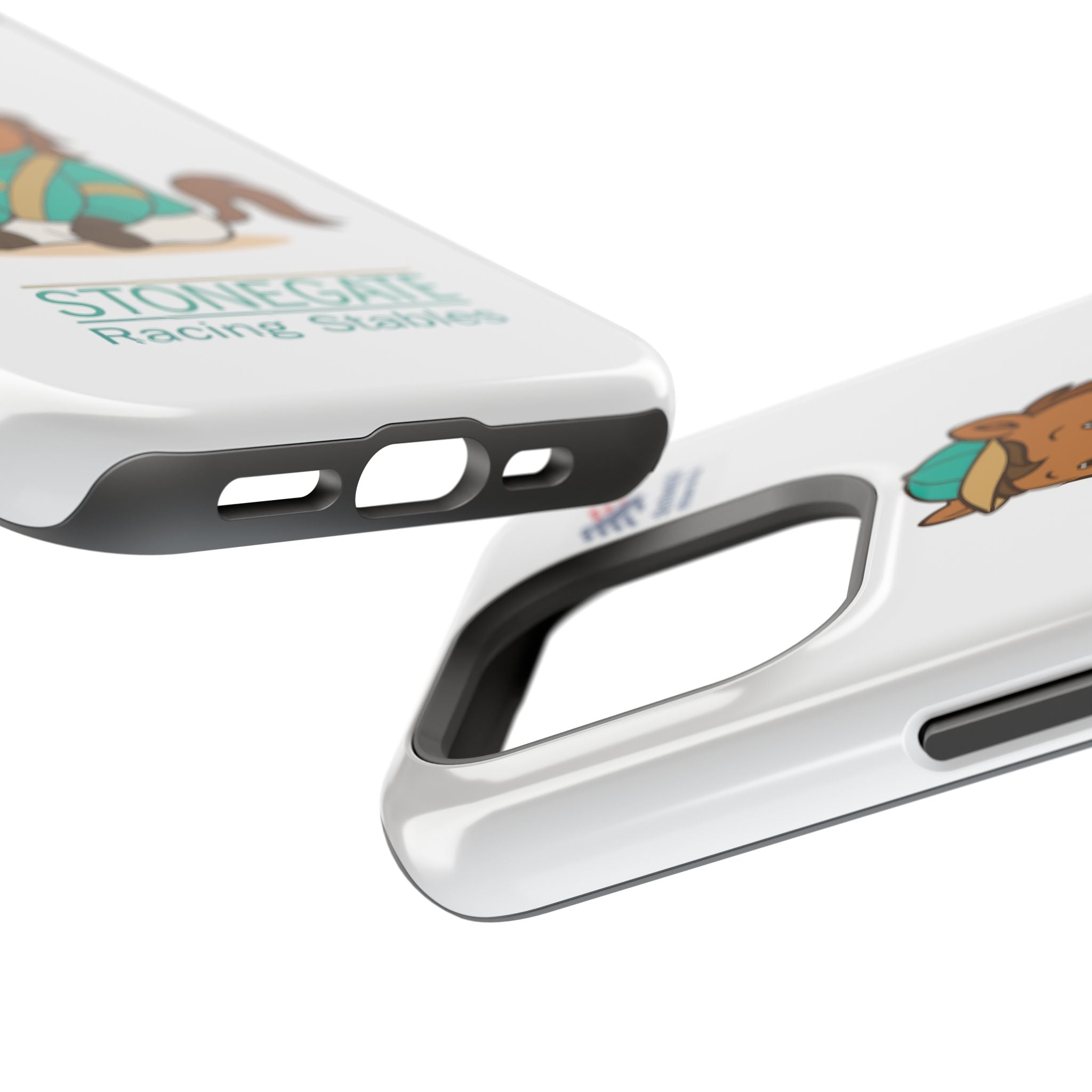 BSCO- Breezie Custom Jockey Silks Phone Case- Stonegate Racing Stables Magnetic Impact-Resistant Phone Case — Cute Jockey Horse Design