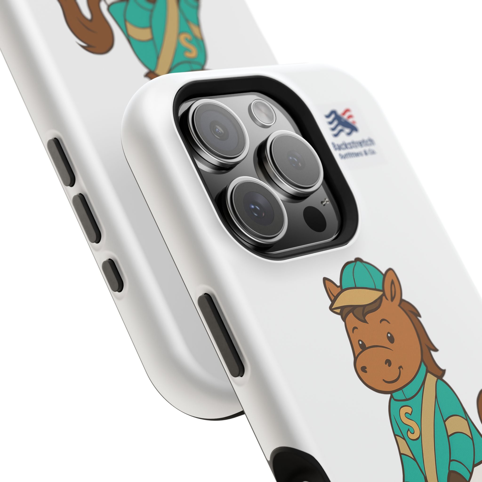 BSCO- Breezie Custom Jockey Silks Phone Case- Stonegate Racing Stables Magnetic Impact-Resistant Phone Case — Cute Jockey Horse Design