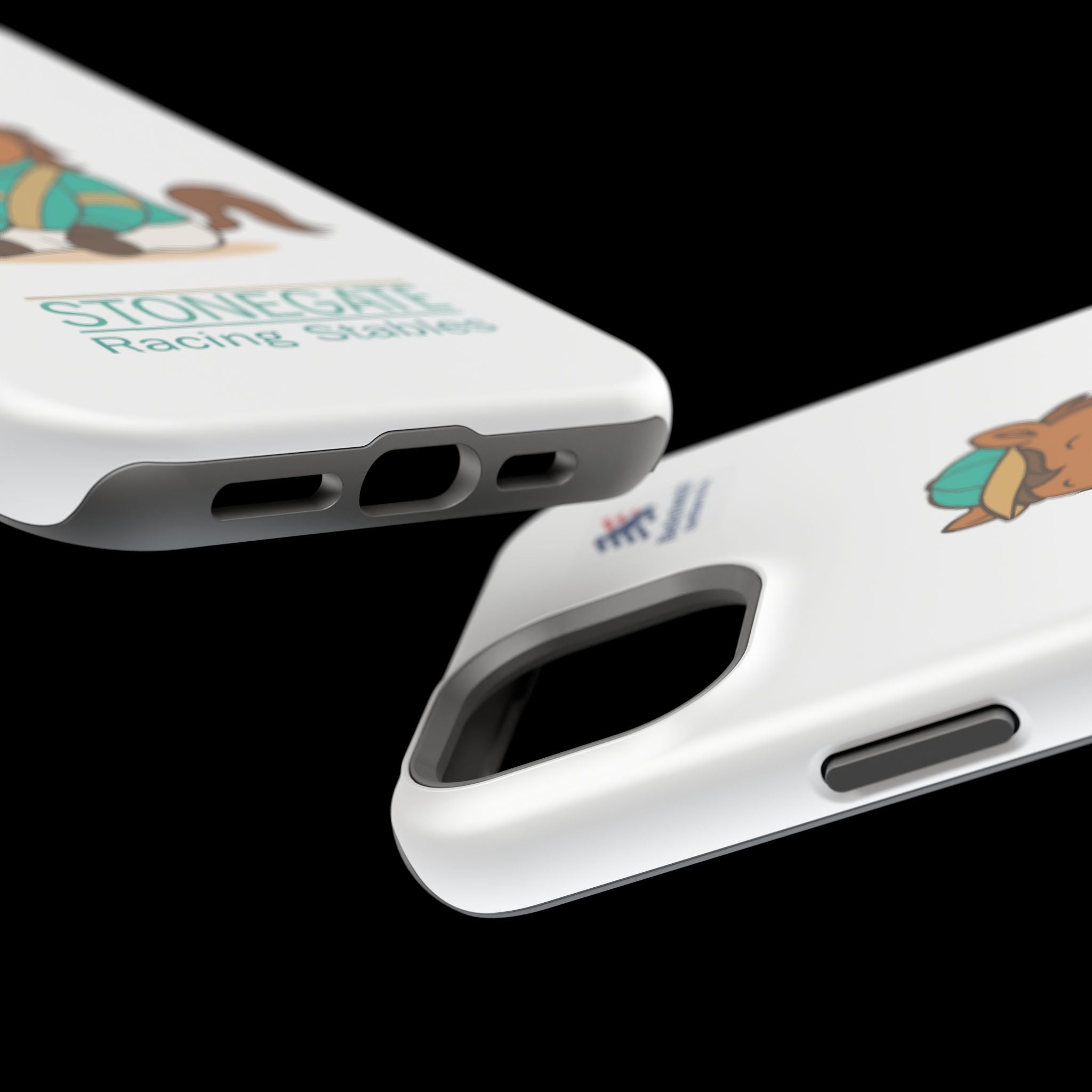 BSCO- Breezie Custom Jockey Silks Phone Case- Stonegate Racing Stables Magnetic Impact-Resistant Phone Case — Cute Jockey Horse Design
