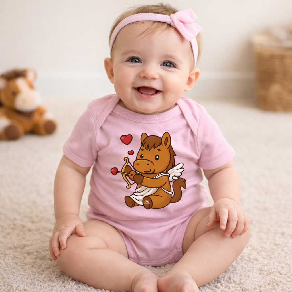 BSCO- Breezie Valentine Baby Rabbit Skins Infant Fine Bodysuit Onesie