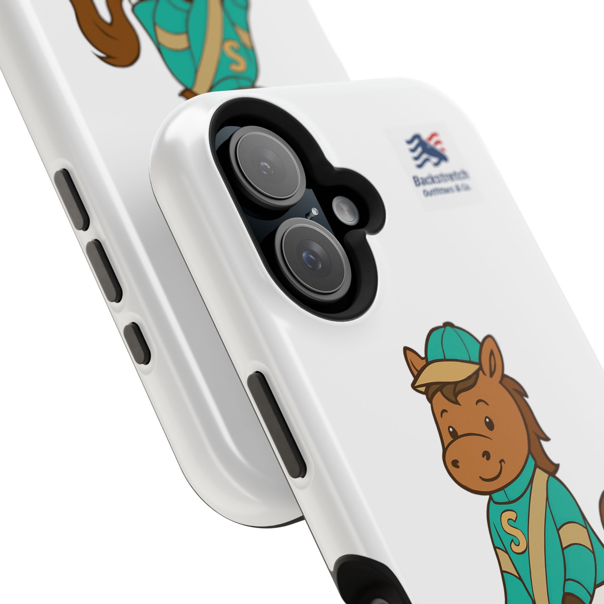 BSCO- Breezie Custom Jockey Silks Phone Case- Stonegate Racing Stables Magnetic Impact-Resistant Phone Case — Cute Jockey Horse Design