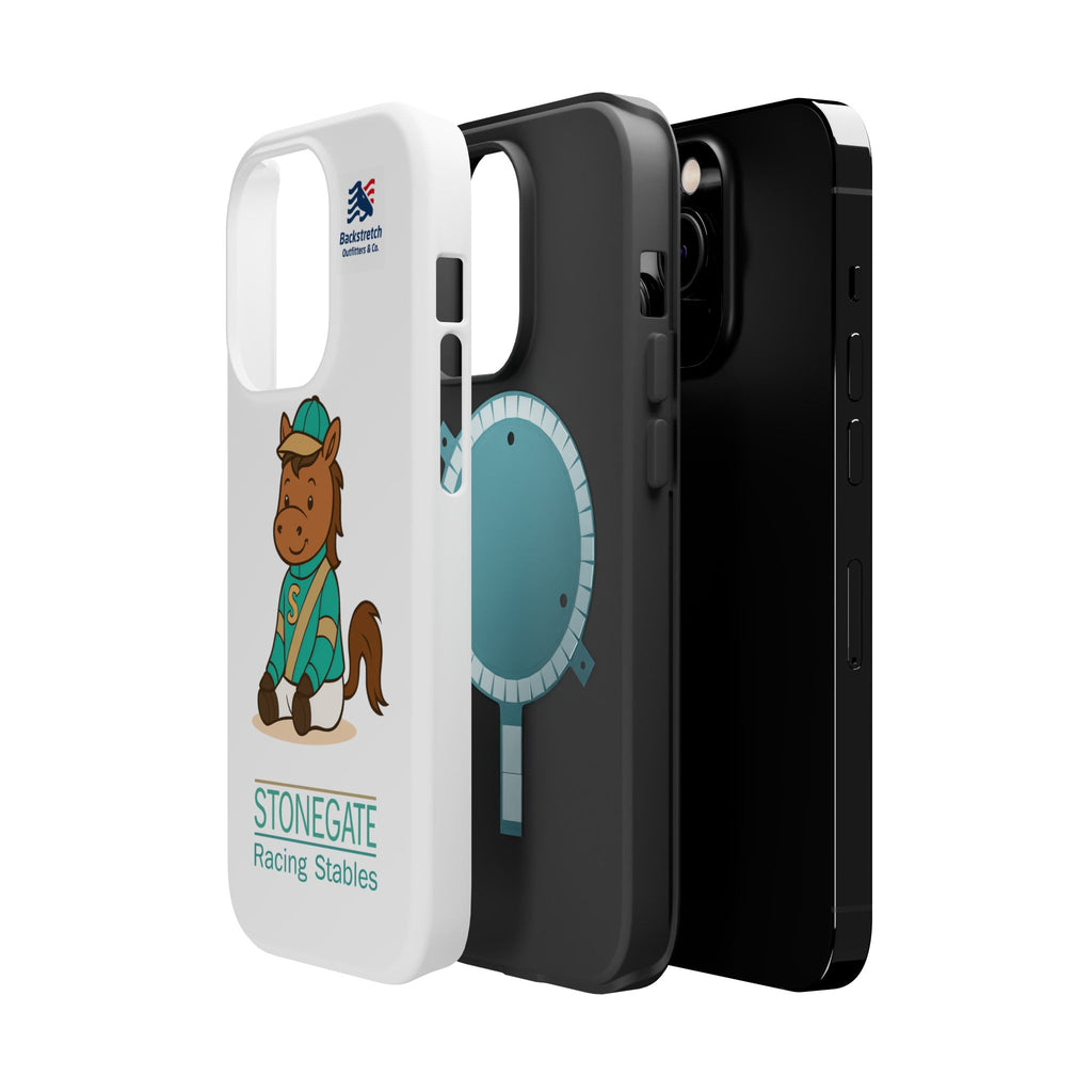 BSCO- Breezie Custom Jockey Silks Phone Case- Stonegate Racing Stables Magnetic Impact-Resistant Phone Case — Cute Jockey Horse Design