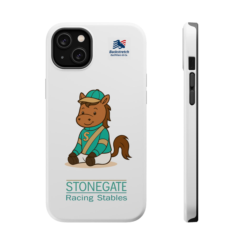 BSCO- Breezie Custom Jockey Silks Phone Case- Stonegate Racing Stables Magnetic Impact-Resistant Phone Case — Cute Jockey Horse Design