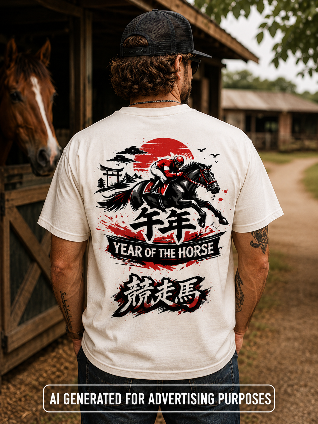 Year of the Horse Shirt, Chinese Zodiac Horse Tee, Lunar New Year Graphic T-Shirt, Asian Horse Racing Art, Horse Lover Gift
