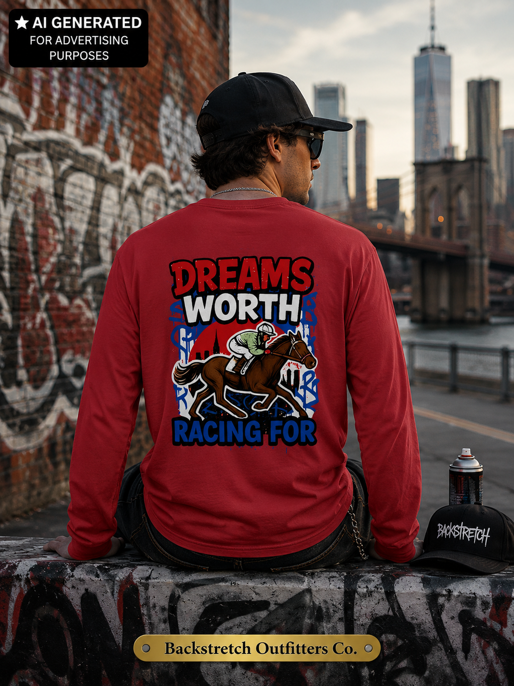 Dreams Worth Racing For Long Sleeve Shirt, Horse Racing Graphic Tee, Thoroughbred Racing Shirt, Equestrian Gift, Jockey Fan Apparel